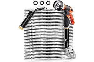 Metal Garden Hose 50FT: Unparalleled Water Flow For Your Lush Garden Oasis