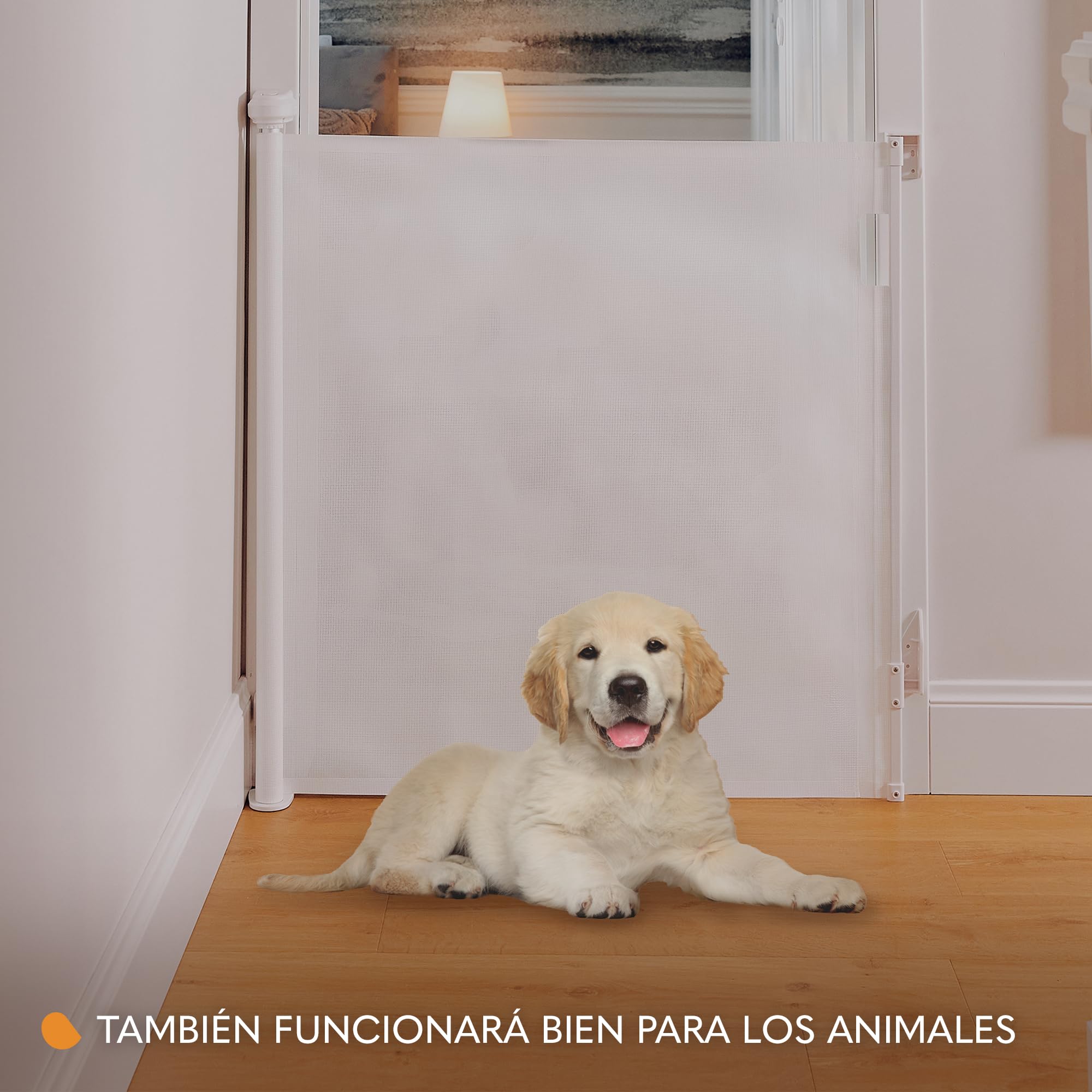 LIONELO THEA Puerta de Escalera 85x140 cm Extensible Ajustable de Seguridad para Montaje en la Puerta, la Escalera de Pasillo, Apertura de hasta 140 cm, Barrera Barandilla de Seguridad para Niños | Ajustable de Seguridad para Montaje en la Puerta, Apertur