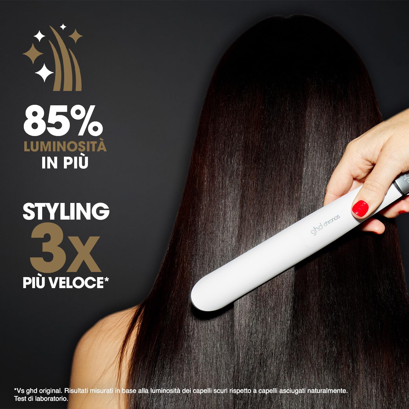 ghd Chronos Piastra & Styler Bianca – La Più Avanzata, Styling 3X Più Veloce, Maggiore Lucentezza – Senza Danni da Calore Estremo – Per Tutti i Tipi di Capelli | 85% più luminosità, Lamelle in Ceramica, Tecnologia HD Motion-Responsive, Styling 3 Volte più