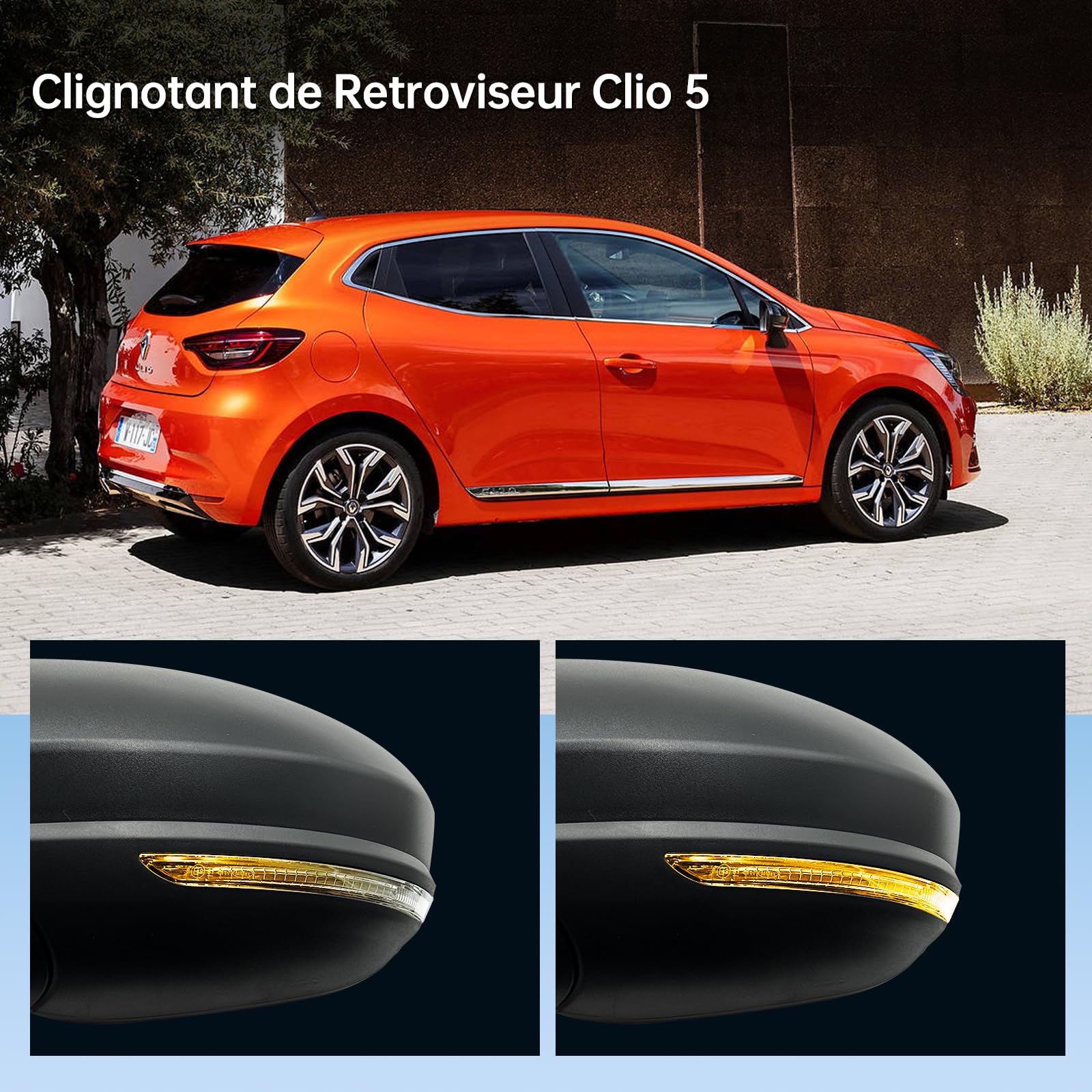 Espejo Retrovisor Moto Universal Base Eléctrica Anti-deslumb