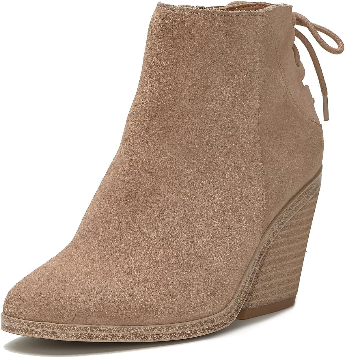 Lucky Brand Women's Mikasi Lace-Up Bootie Ankle Boot, Tawny Brown, 12