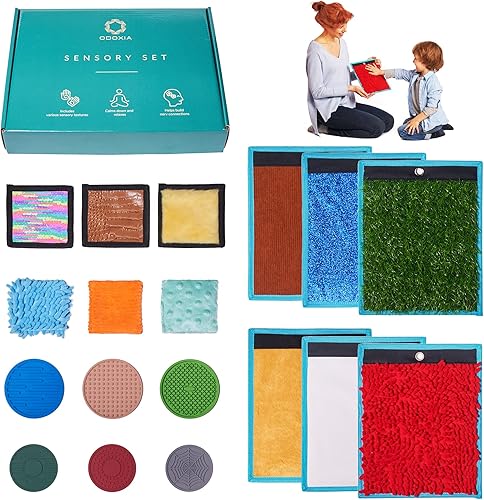 Miniatura 8 de ODOXIA Alfombrillas sensoriales para niños autistas  Azulejos para niños  Panel de pared  Exploración multisensorial  Juguetes  Equipo de habitación