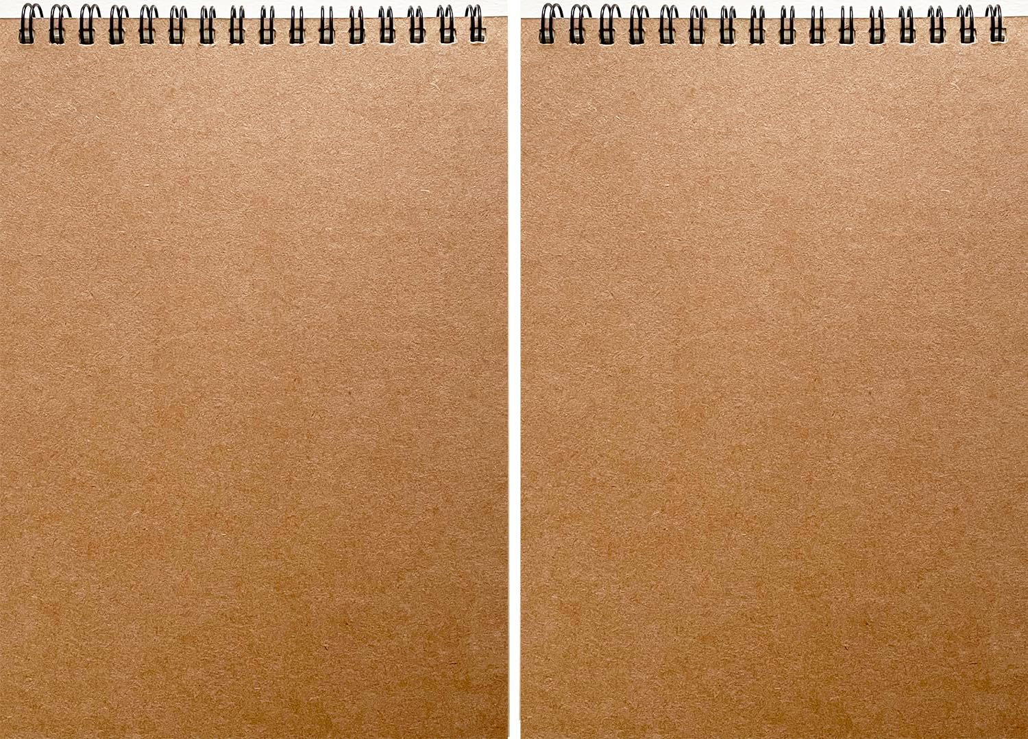 JOYISEN 2PCS A5 Sketch Book 160GSM Thick Beige Spiral Bound Watercolour Sketch Pads with Blank DIY Cover for Adults Student Artist (60 Pages/30 Sheets)