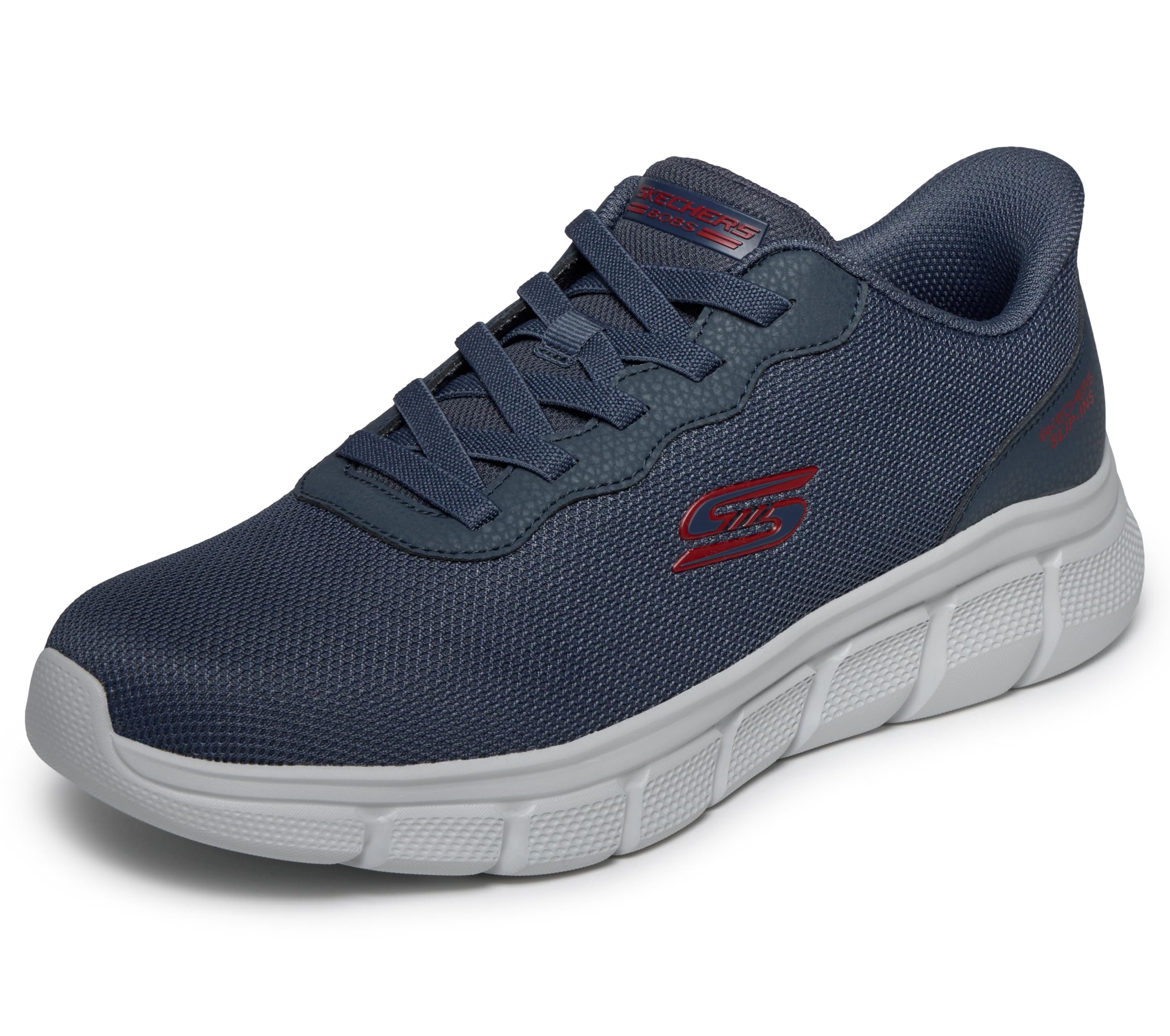 Skechers Men's Bobs B Flex Glacial Edge Sneaker | Casual Shoe, Vegan, Hands Free Slip-Ins, No Tie Fit, Machine Washable, Memory Foam
