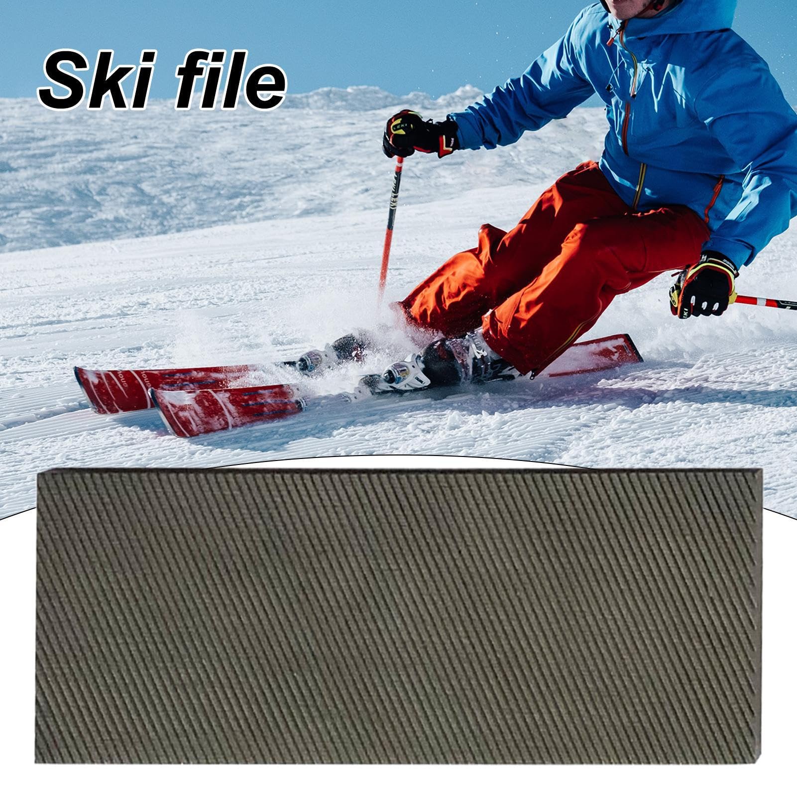 Lime de coupe de snowboard – Aiguiseur de bord latéral de ski 7 x 2,8 cm, largement utilisé | Outil de coupe à 11 dents avec règle d'angle de haute précision, lime de réglage des bords de ski pour des