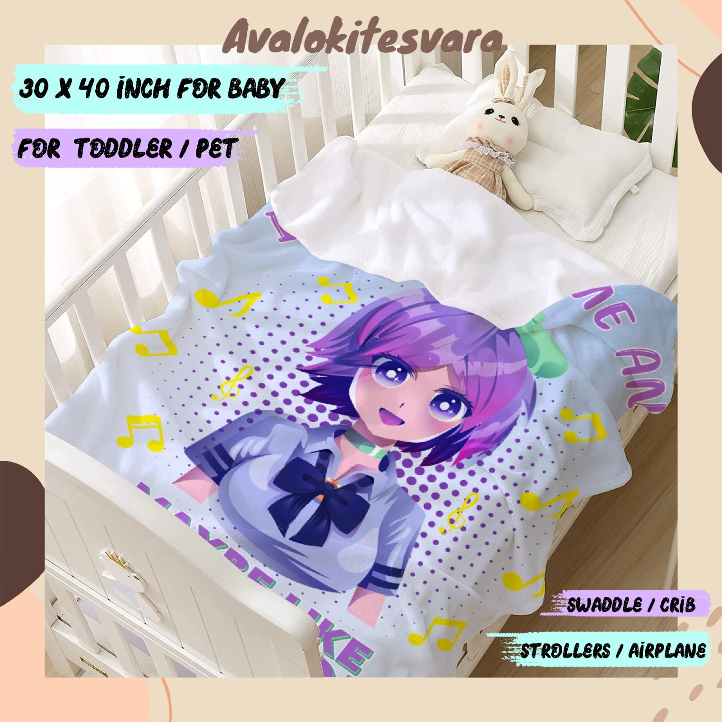 ARTBLANKET I Like Anime and Maybe Like 3 People Throw Blanket Fannel Fleece Super Soft Funny Blanket Travel Throw Blanket for Bed Couch Sofa 60x50 in for Teen Car