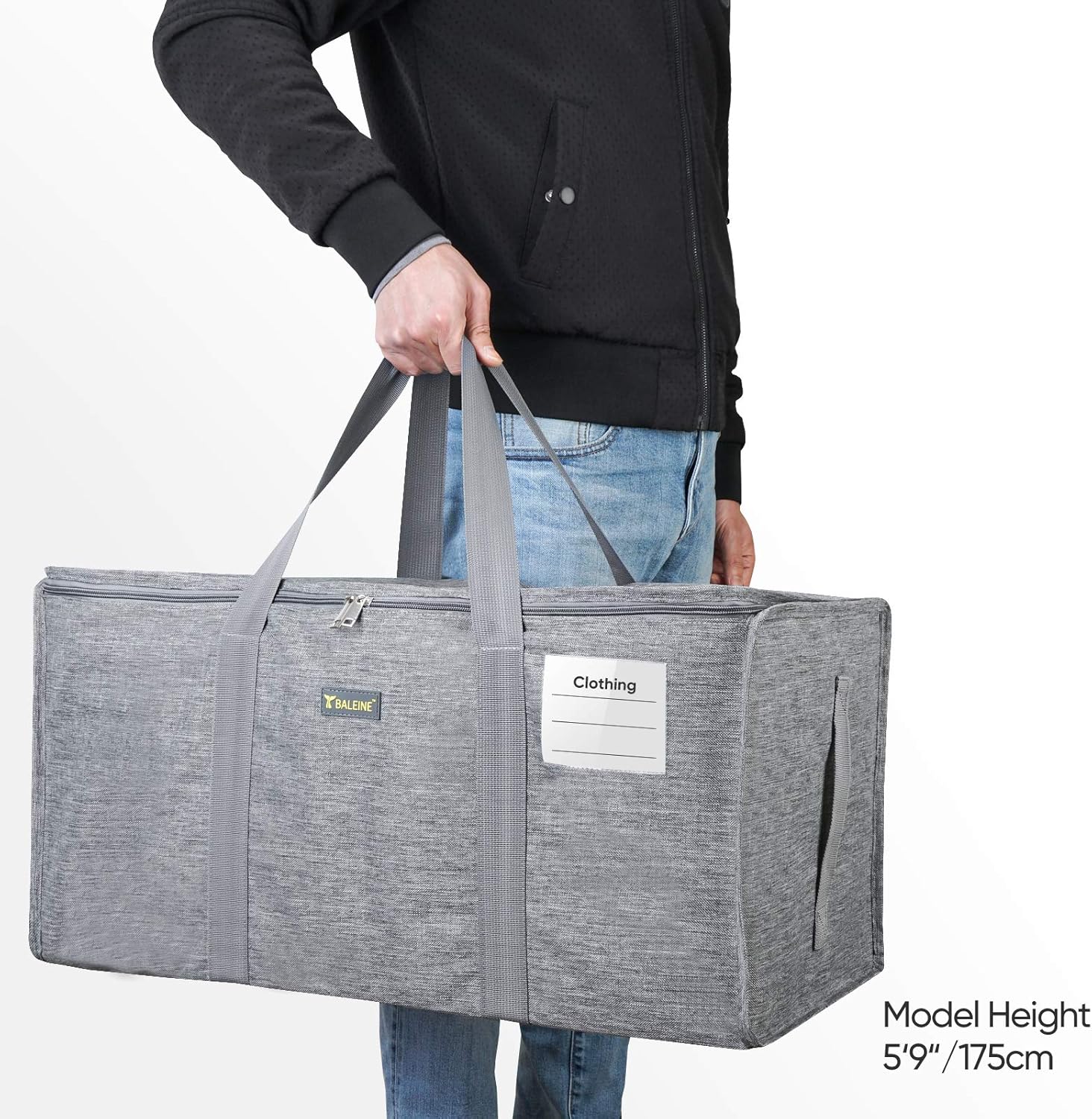 Buу 1 gеt 1 BALEINE Extra Large Storage Tote with Zippers & Carrying Handles, Heavy-Duty Oxford Fabric Moving Bags for Laundry, Space Saving, Storage, 4-Pack, Winter Gray Nеw Dеаl BALEINE Extra Large Storage Tote with Zippers & Carrying Handles, Heavy-Duty Oxford Fabric Moving Bags for Laundry, Space Saving, Storage, 4-Pack, Winter Gray