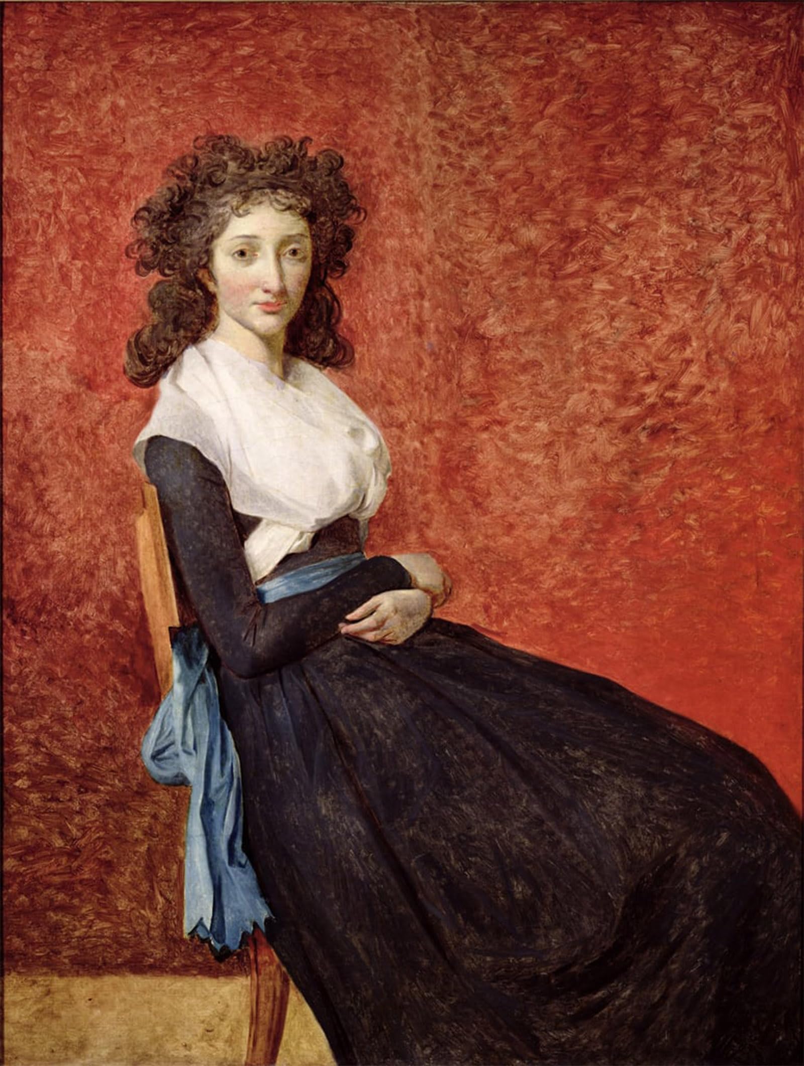 Artxlxxbn No Frame Famous Art Print Poster Vintage Wall Art Portrait Of Madame Charles Louis Trudaine By Jacques Louis David Canvas Art Poster For Home Decor 60X90cm