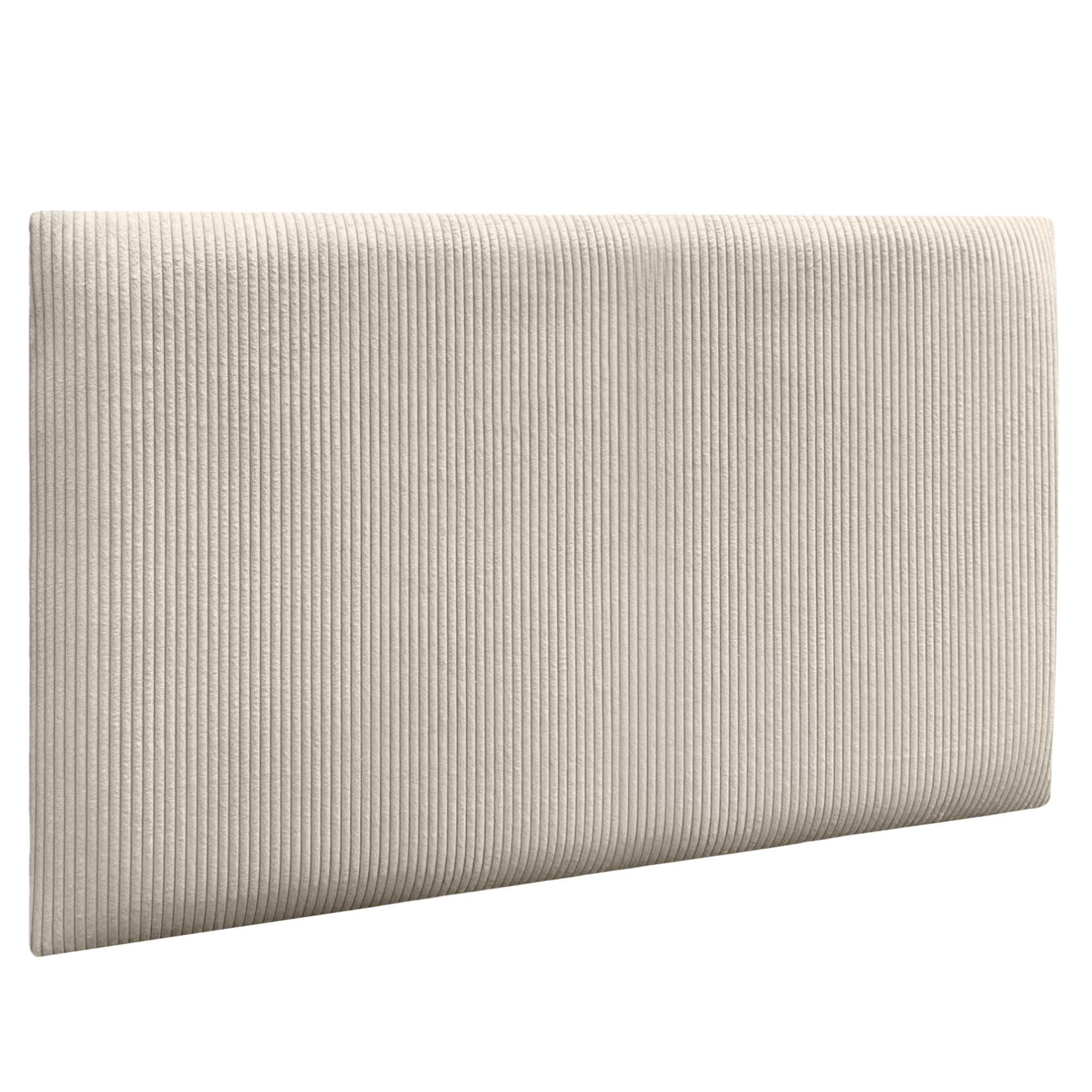 DHOME Gepolsterte Premium Cord Paneele Selbstklebend für Wände Schallabsorbierend Stoßfest Ideal für Kopfteile Dekoration Zuhause und Schlafzimmer (Beige, 60x50cm)
