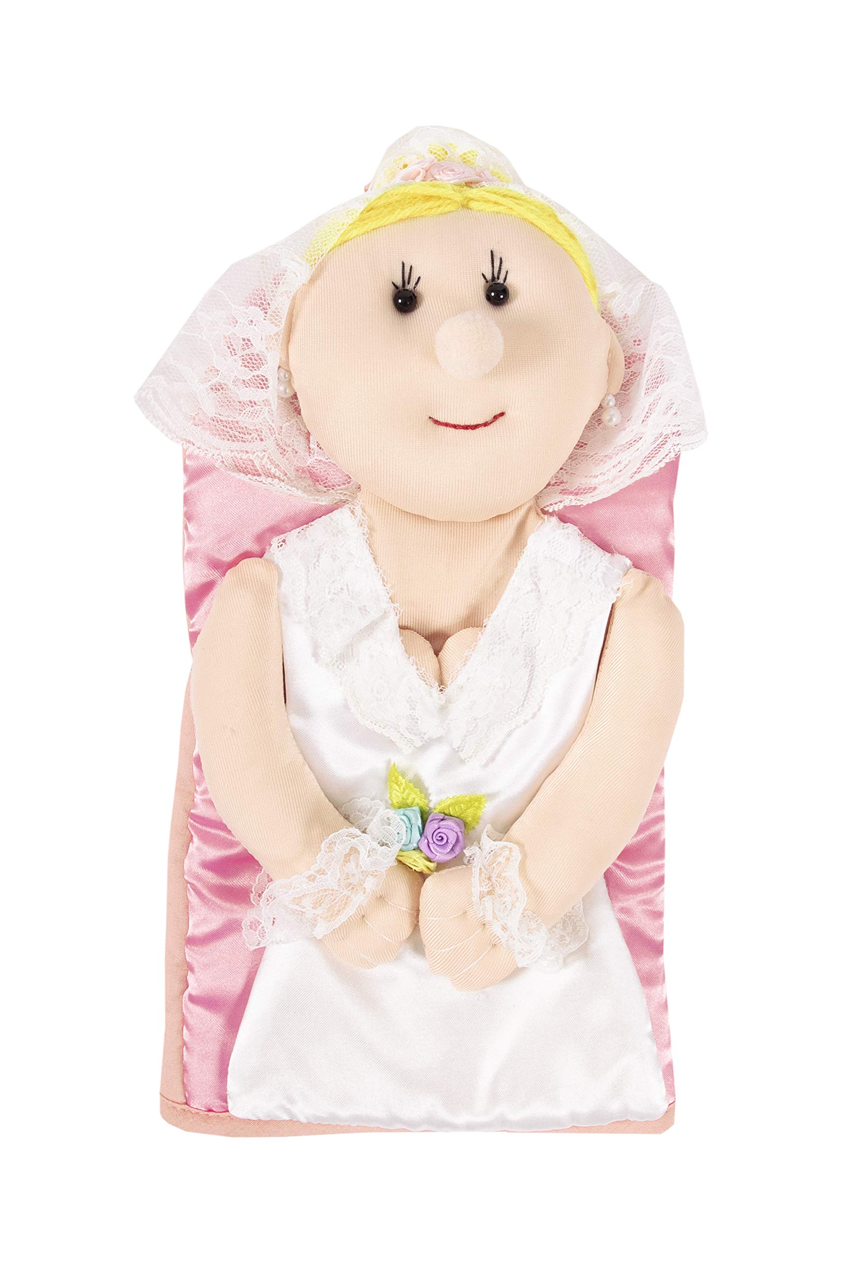 RitzKitchen Friends Novelty Cotton Oven Mitt, Great Wedding Gift, Kitchen Decoration, Gifts for Women, 6" x 11", Bride, Single Unit