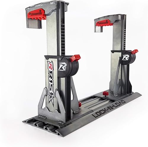 Risk Racing 00176 Silver Lock-N-Load sistema de transporte sin tirantes para motocicleta de motocross