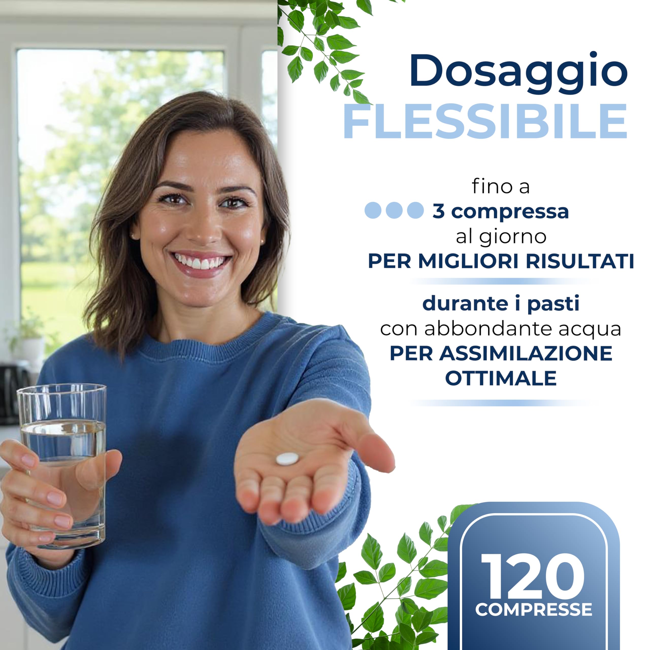 Glucosamina Condroitina – 120 Compresse – Integratore Articolazioni e Cartilagini – Supporto Naturale per il Benessere Articolare
