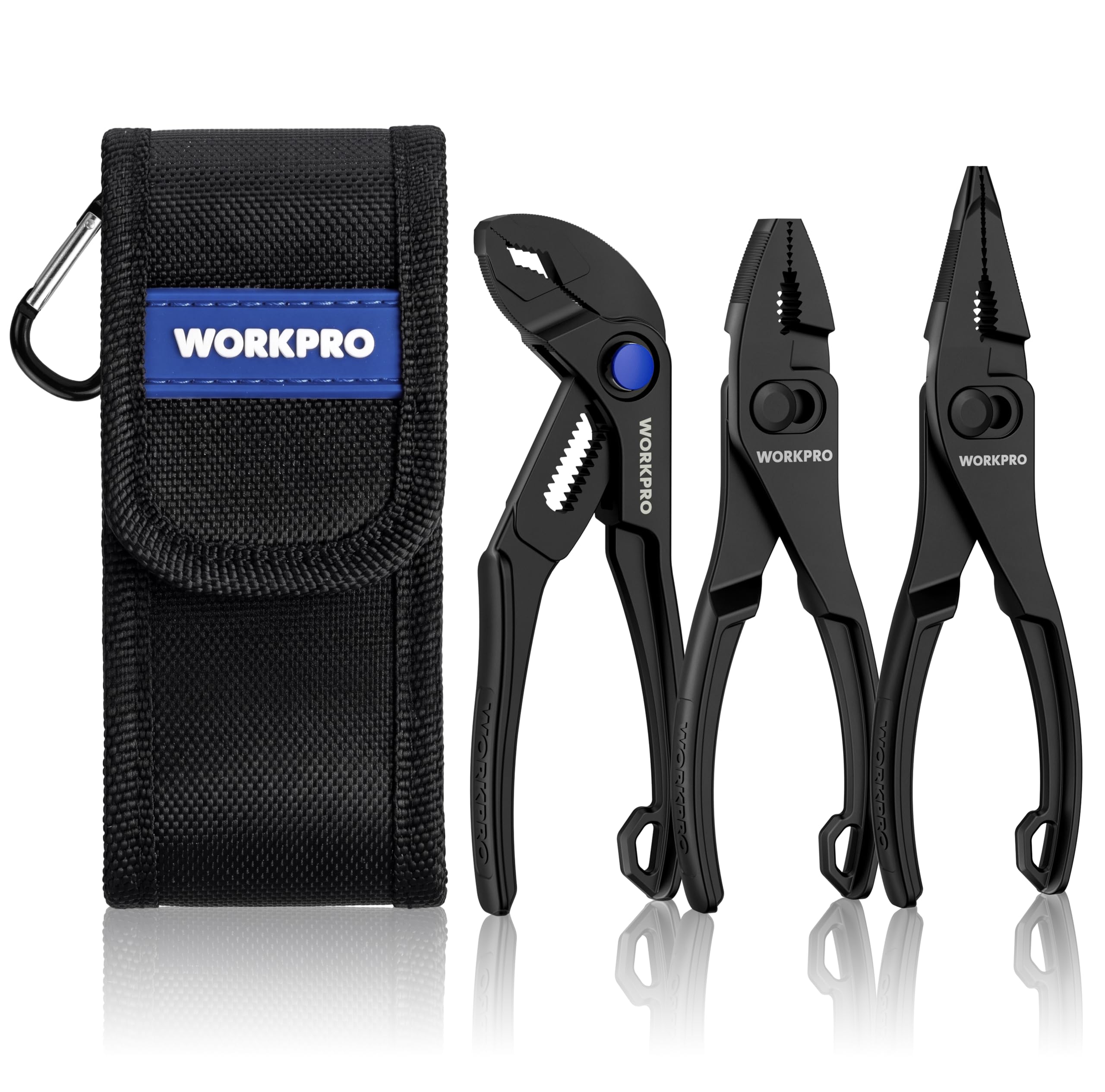 3-Piece Mini Pliers Set with Pouch, Pocket Pliers, EDC Tool Gift