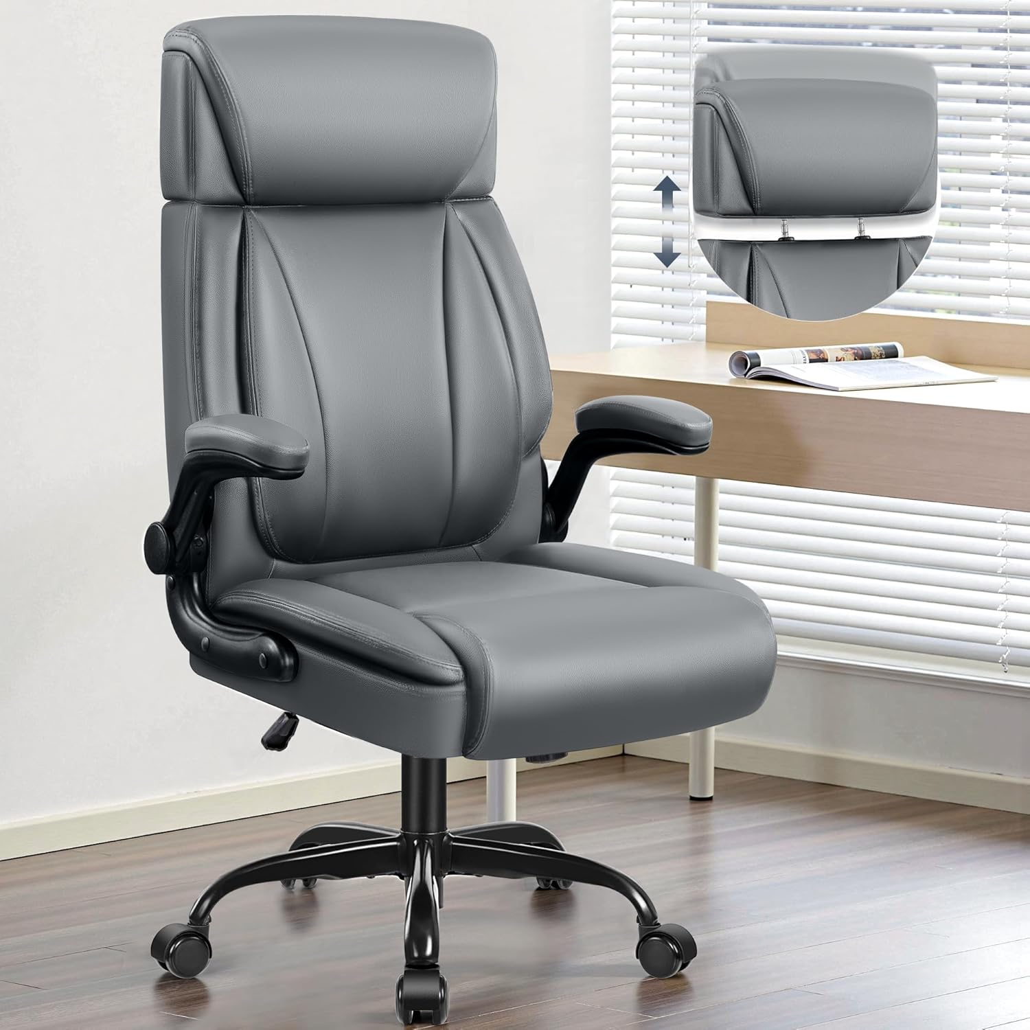 My Honest Take: The Grey PU Leather Office Chair – Good Enough?