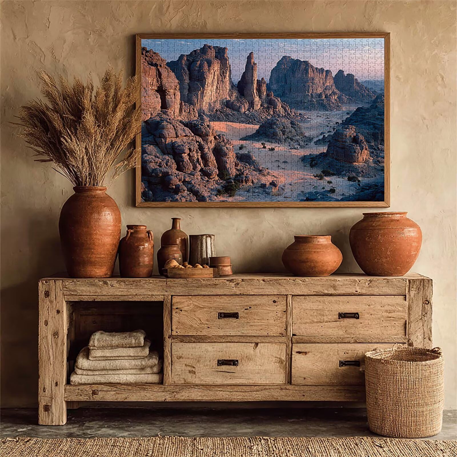 Pustynia Drewniane Puzzle Góra 2000 sztuk dla dorosłych z kompaktowym pudełkiem 99 x 70 cm, łamigłówki, kreatywne gry logiczne dla mężczyzn, kobiet, nastolatków, prezenty dla dziewcząt, K-4339