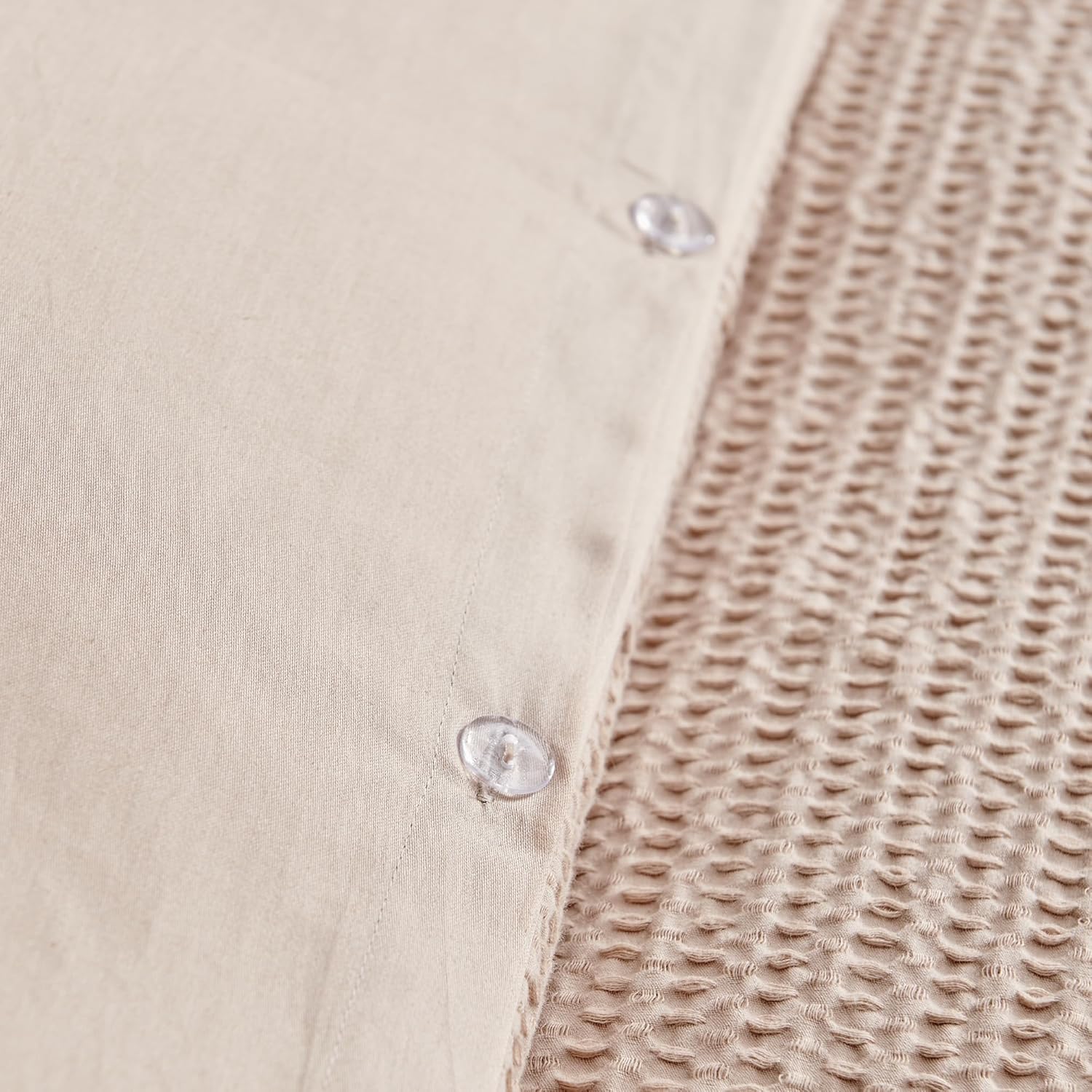 Levtex Home Cloud Waffle Queen Duvet Cover Set (90x94in) with 2 Pillow Shams (26x20in) - Solid Waffle Cotton Texture - Blush - 100% Cotton Queen Size Duvet Cover Set - Soft, Pre-Washed