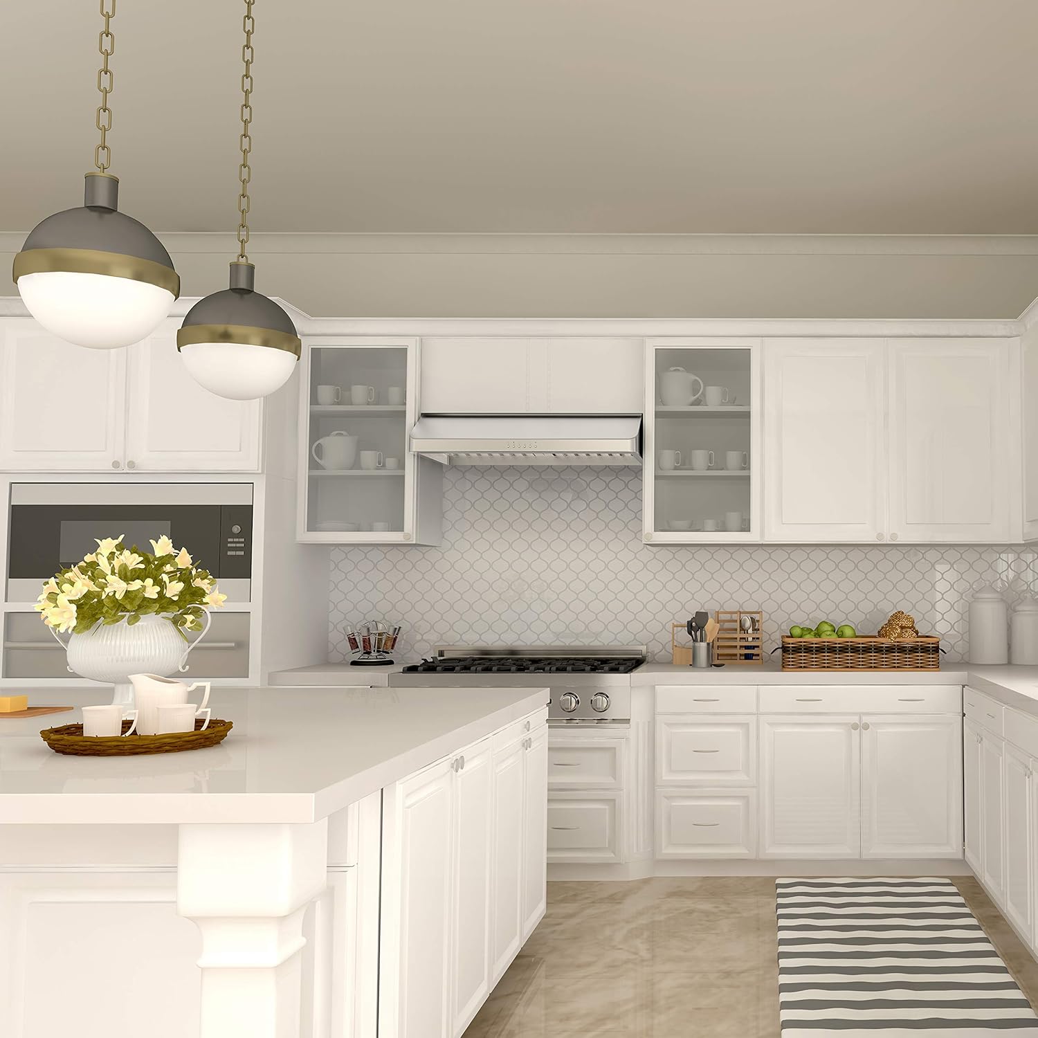 30" Stainless Steel Under Cabinet Range Hood with LED Lighting