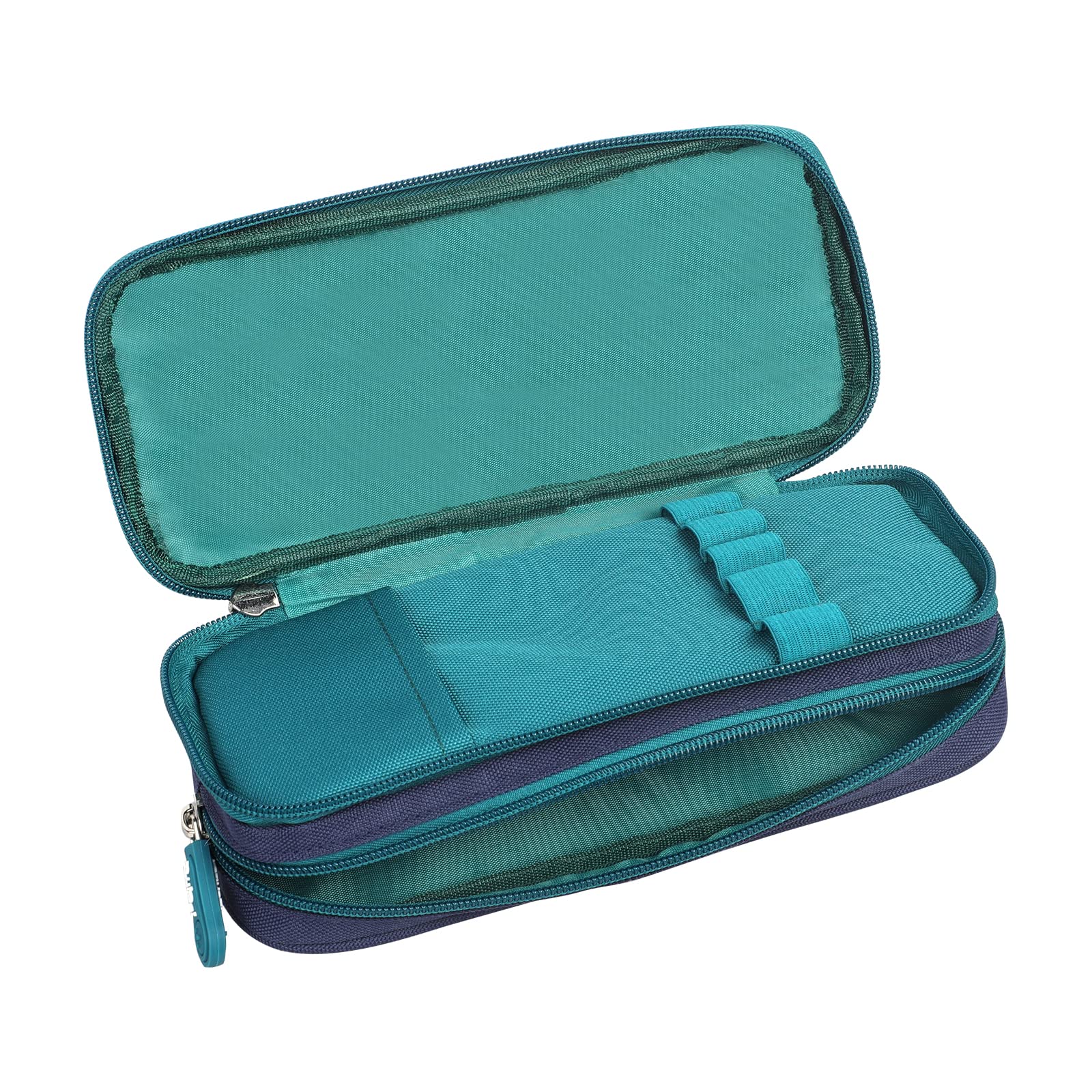 JIAHG Pencil Case with Big Capacity Portable Zipper Pencil Pen Pouch Bag Office Study School Office Stationery Large Storage Art Supply for Kids Teen Student Teacher Artist Engineer (Green) - Image 3