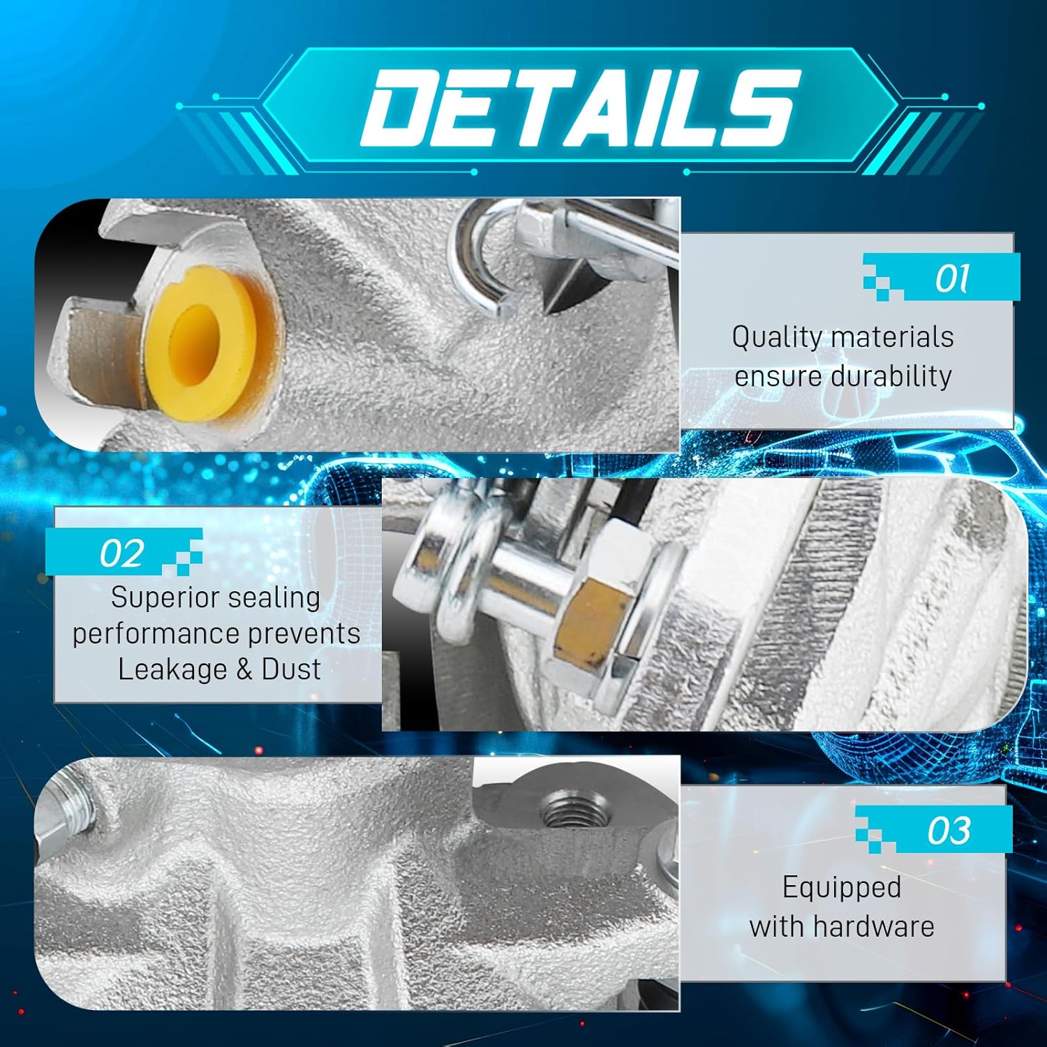IRONTEK 19B2069 Rear Left Driver Side Brake Caliper Fit for 2004 2005 2006 2007 2008 for Acura TSX, 1998-2007 for Honda Accord, Rear Driver Side Disc Brake Caliper Assembly
