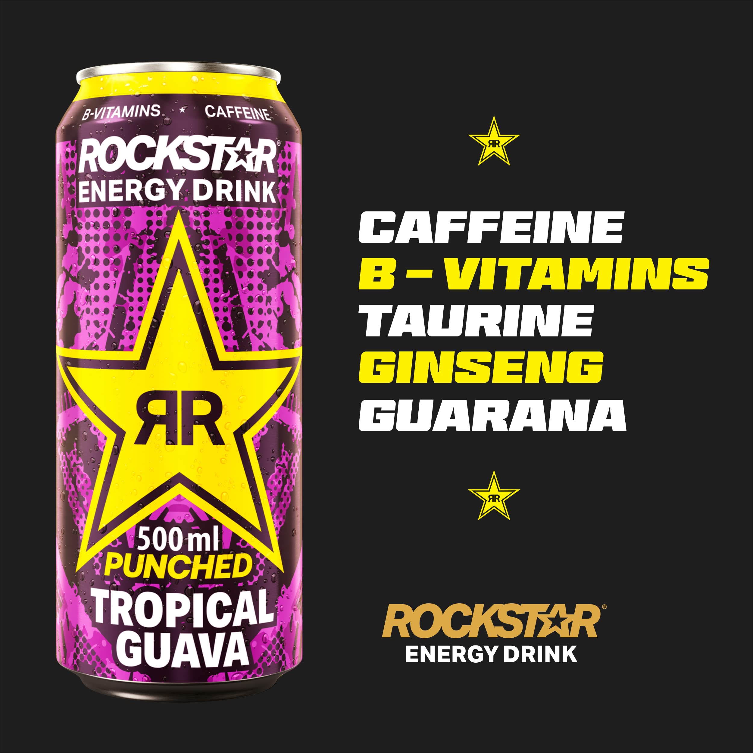 Buy Rockstar, Punched Energy Drink Tropical Caffeinated Drink with