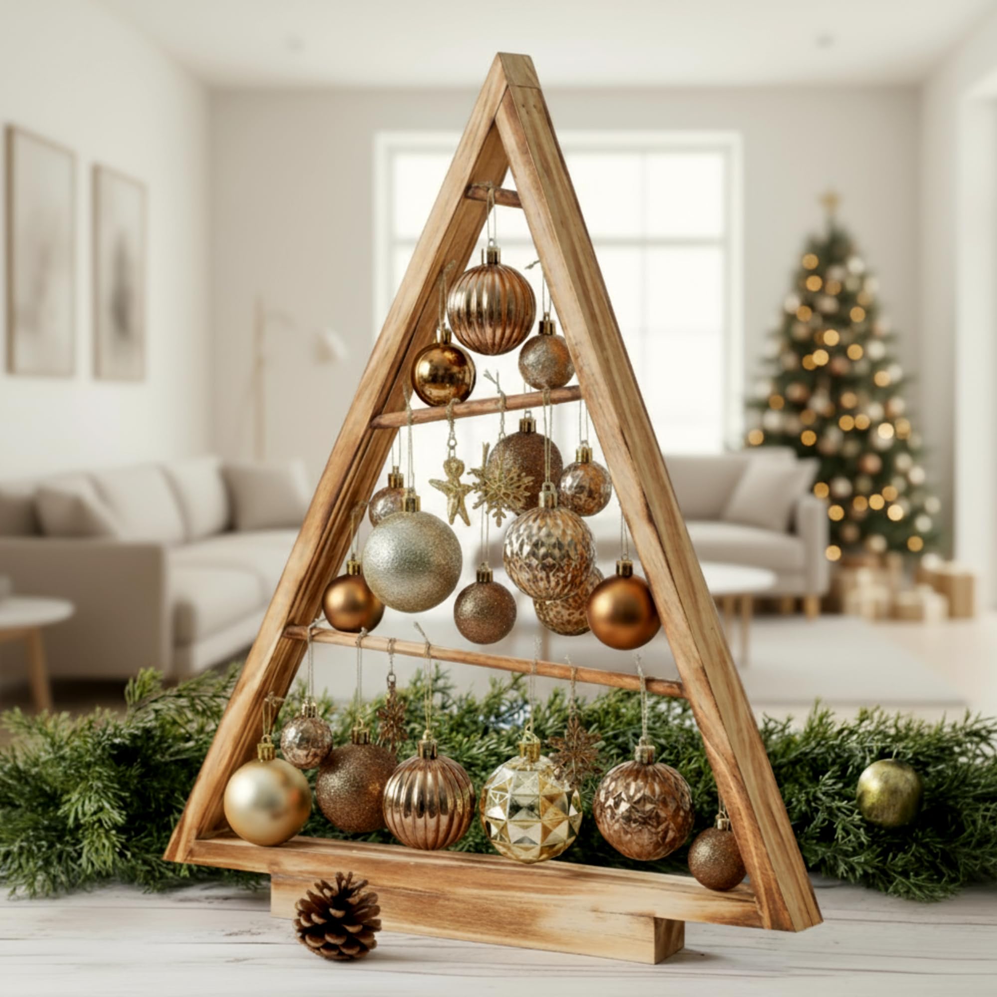 置物 Christmas tree Amazon.com: Leinuosen 20 Inch Wooden Christmas Ornament Display