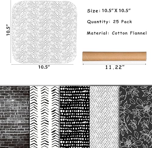 Miniatura 7 de ROGITU Paquete de 25 toallas de papel reutilizables, sin papel, lavables, de algodón para toallas de cocina, productos sin desperdicio, alternativas