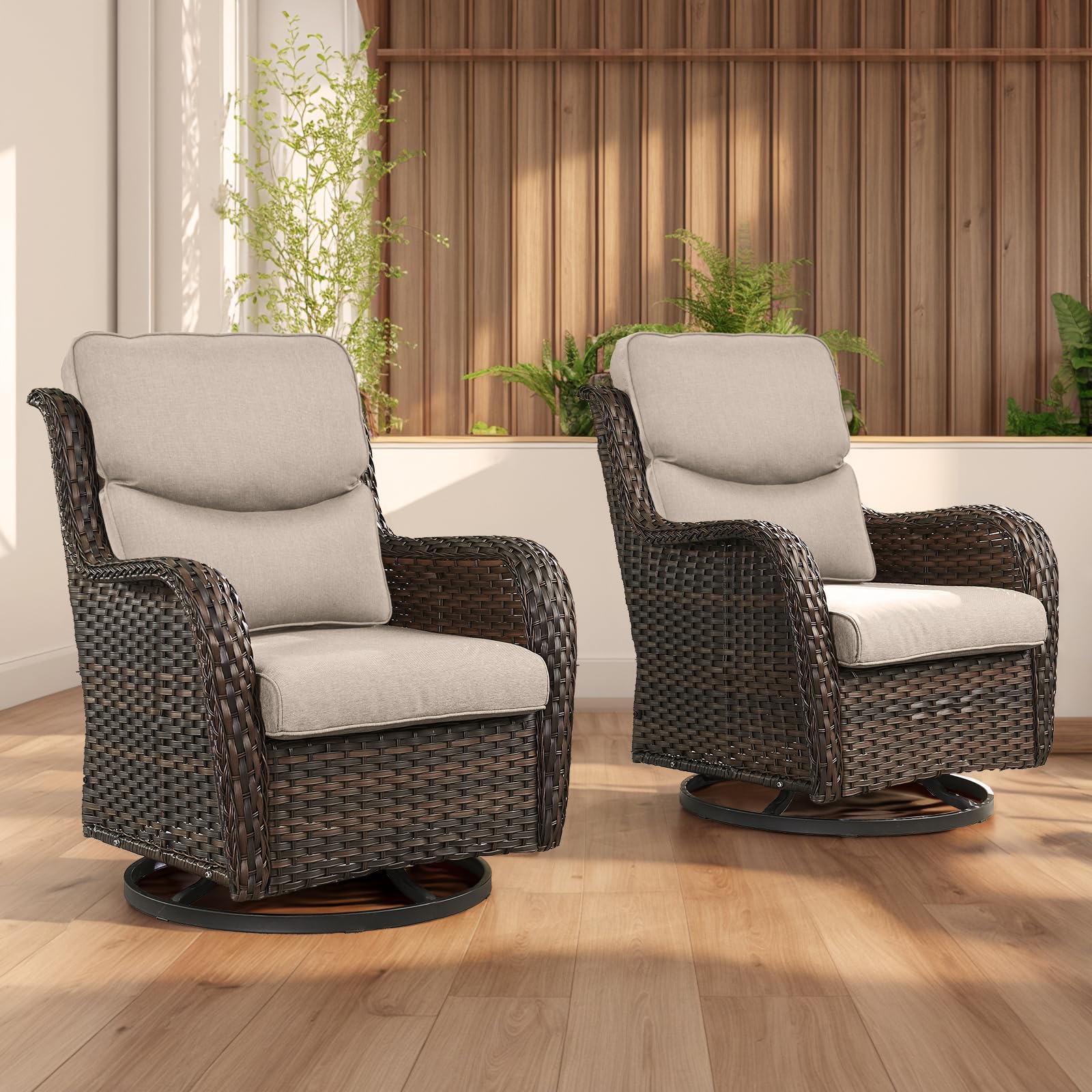 Wicker Rocking Chair Swivel Chairs Piece Rocker Patio Chairs