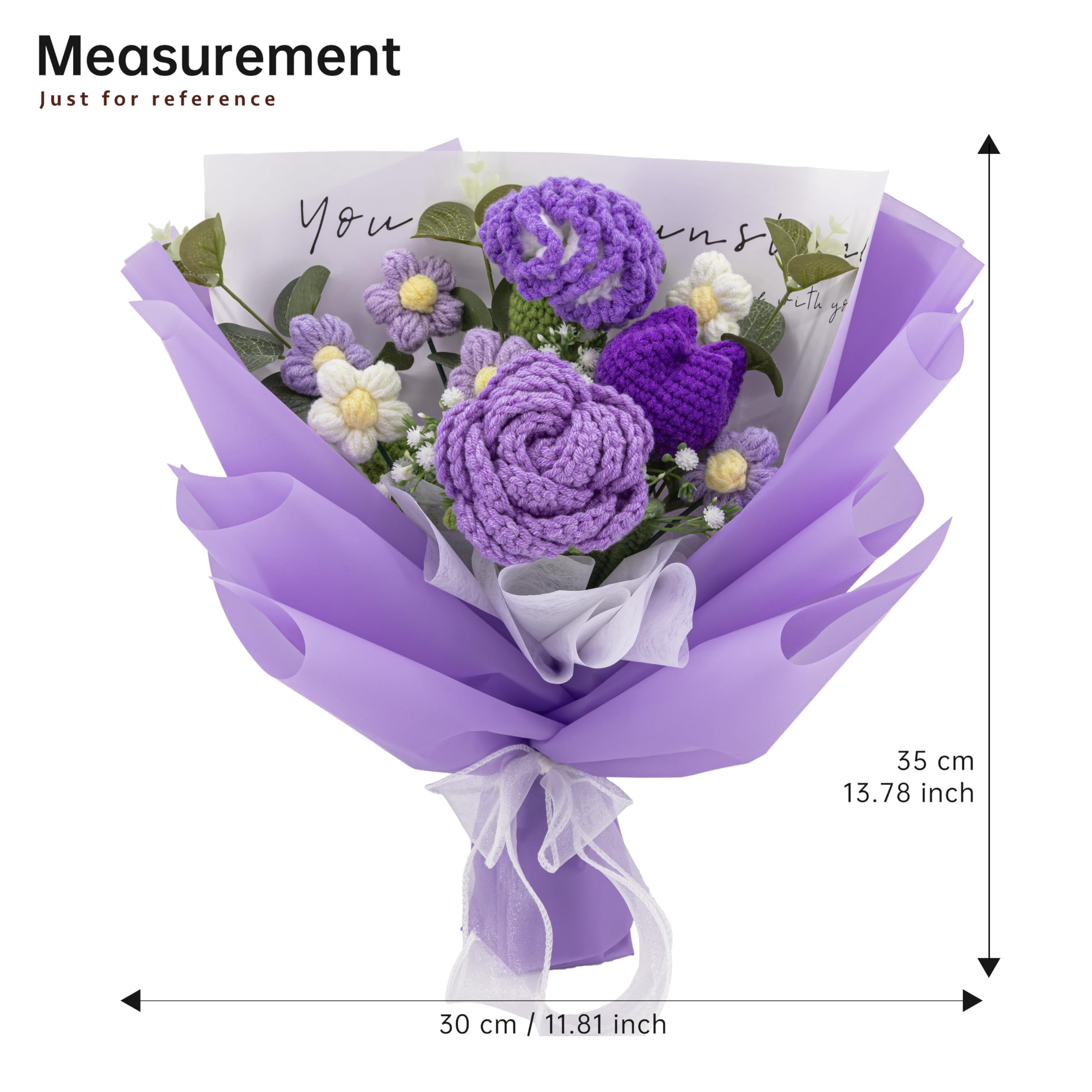 Amazon.com: YSHomy Crochet Flowers, Crochet Flower Bouquet with