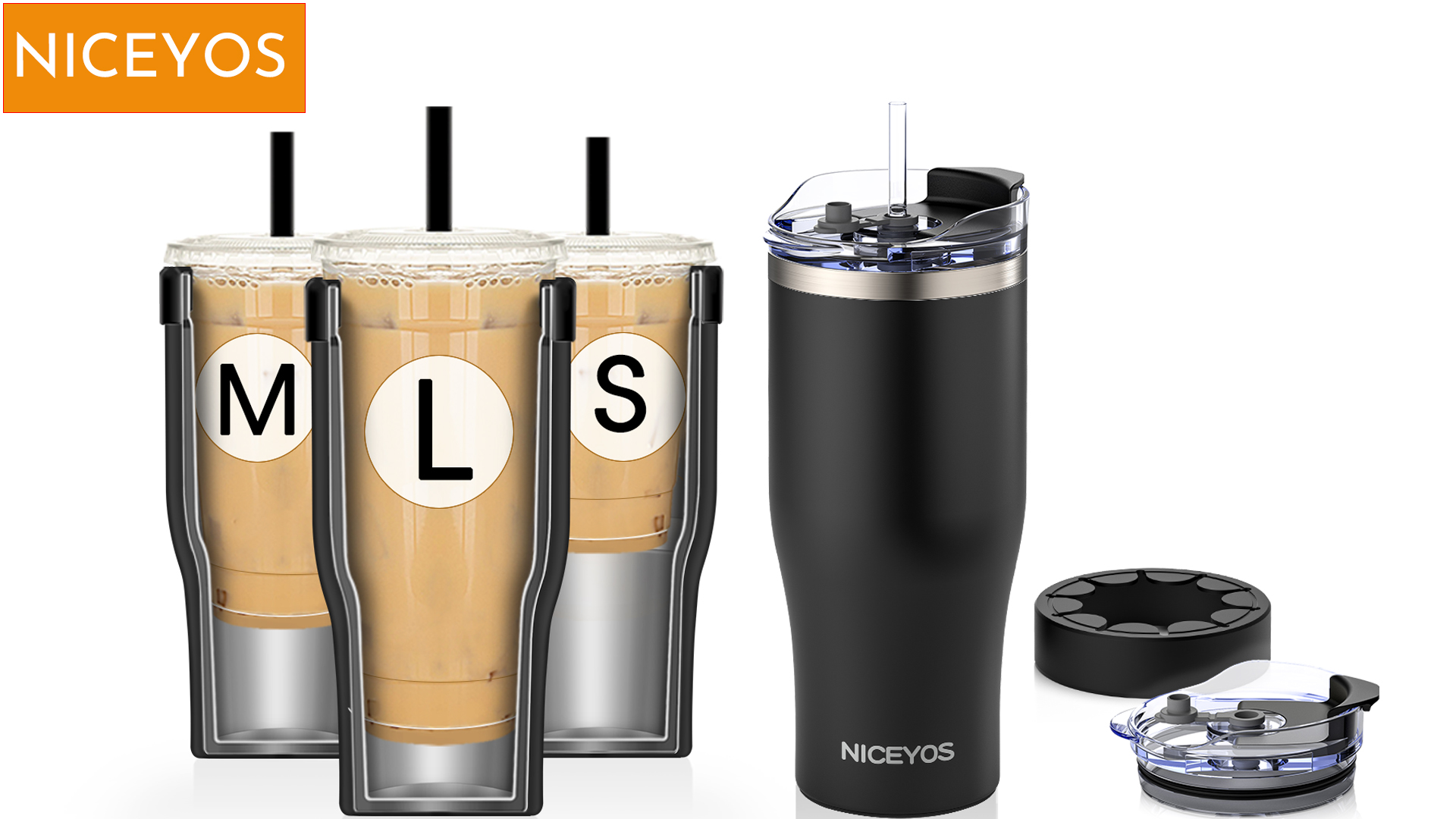 Amazon.com | Universal Iced Coffee Sleeve - Insulated Double Wall