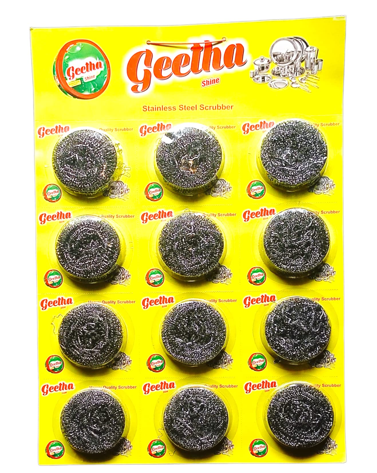 See full amazon price history chart for Customscart Stainless Steel Scrubber (15 Grams) 12 Pack Non Rusting Wire Scrubbers for Tough Stain Removal |Kitchen Oily Steel Glassware Aluminium Dishes Plates Utensils Cleaning, Pack of 12, Silver Customscart Stainless Steel Scrubber (15 Grams) 12 Pack Non Rusting Wire Scrubbers for Tough Stain Removal |Kitchen Oily Steel Glassware Aluminium Dishes Plates Utensils Cleaning, Pack of 12, Silver (B0BFMRD66M) Amazon Price History, Amazon Price Tracker
