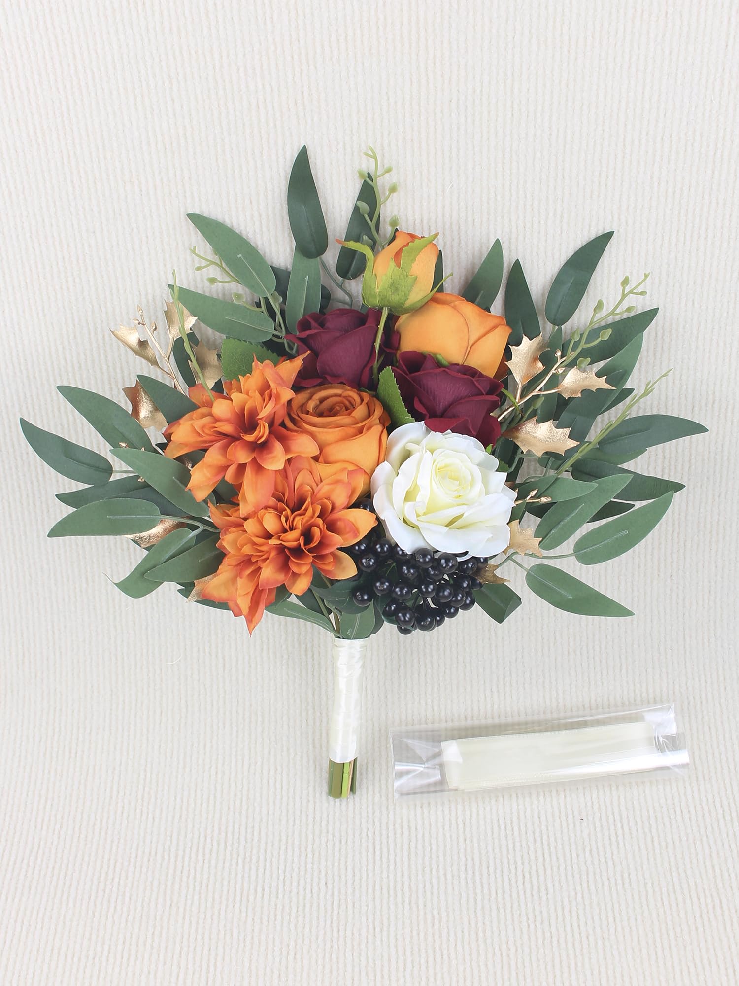 ブライダルブーケ　テラコッタ　アーティフィシャルフラワー ブライダルブーケ　テラコッタ　アーティフィシャルフラワー