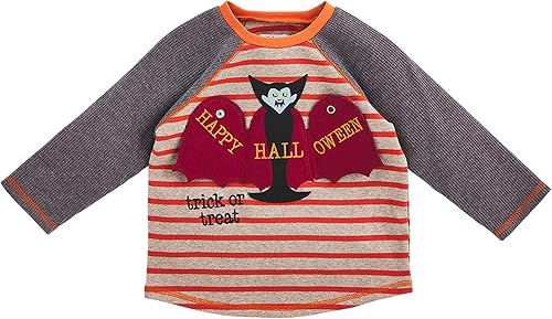 Mud Pie Camiseta de calabaza de Halloween para bebés niños
