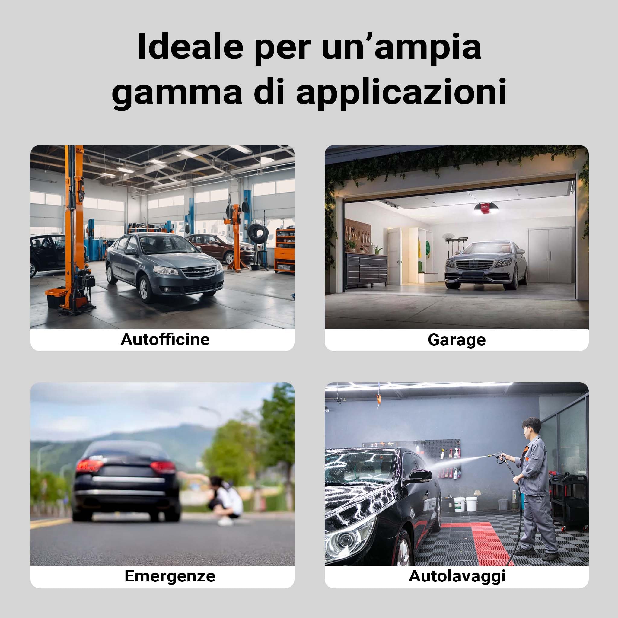 XPOtool Martinetto Idraulico da manovra da 3 t, Altezza di Sollevamento 85-500 mm, cric Mobile, cric per Auto con Doppio pistone e Quattro rotelle