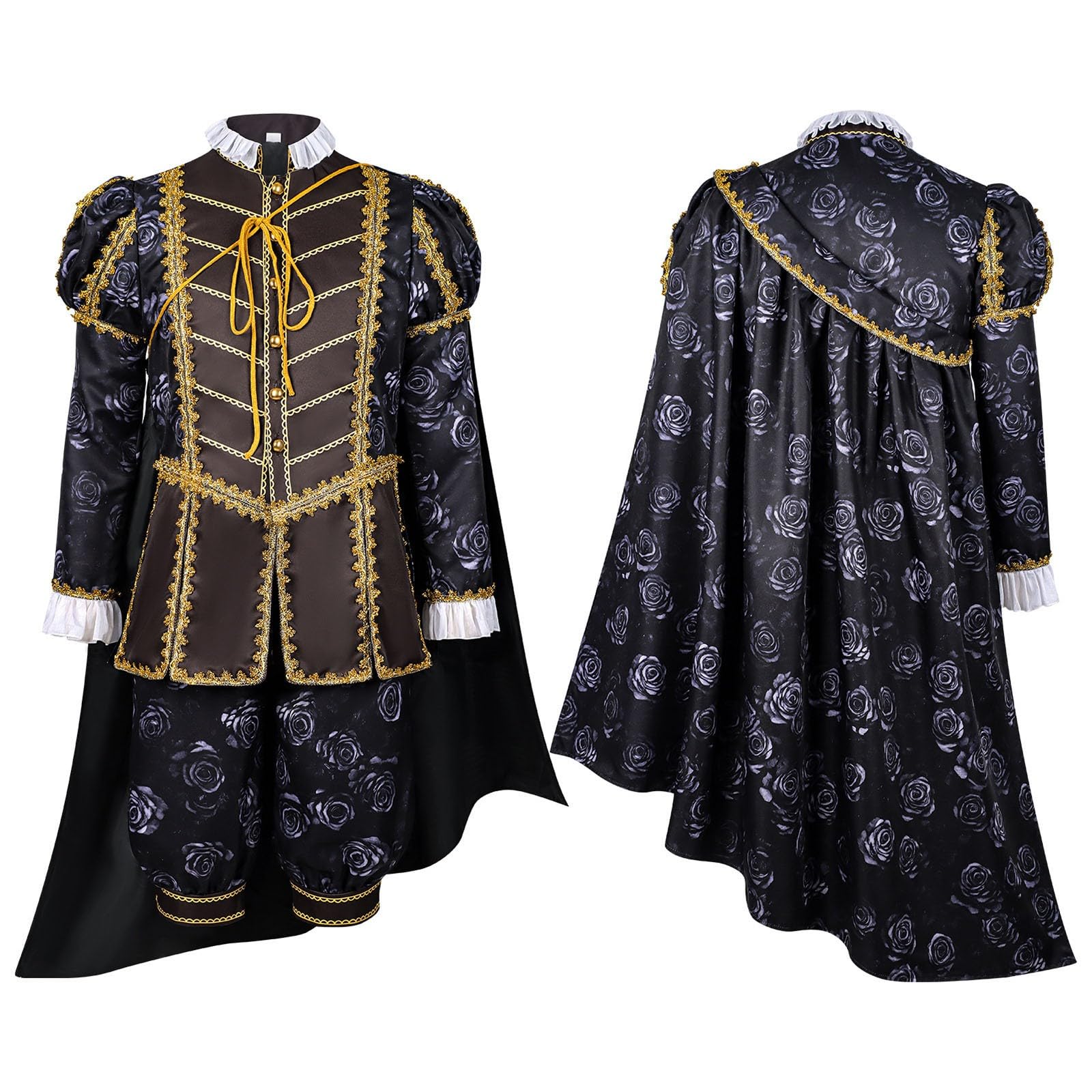 Generisch Elegancki kostium arystokraty do historycznego cosplay, formalne ubranie galakowe, występy sceniczne
