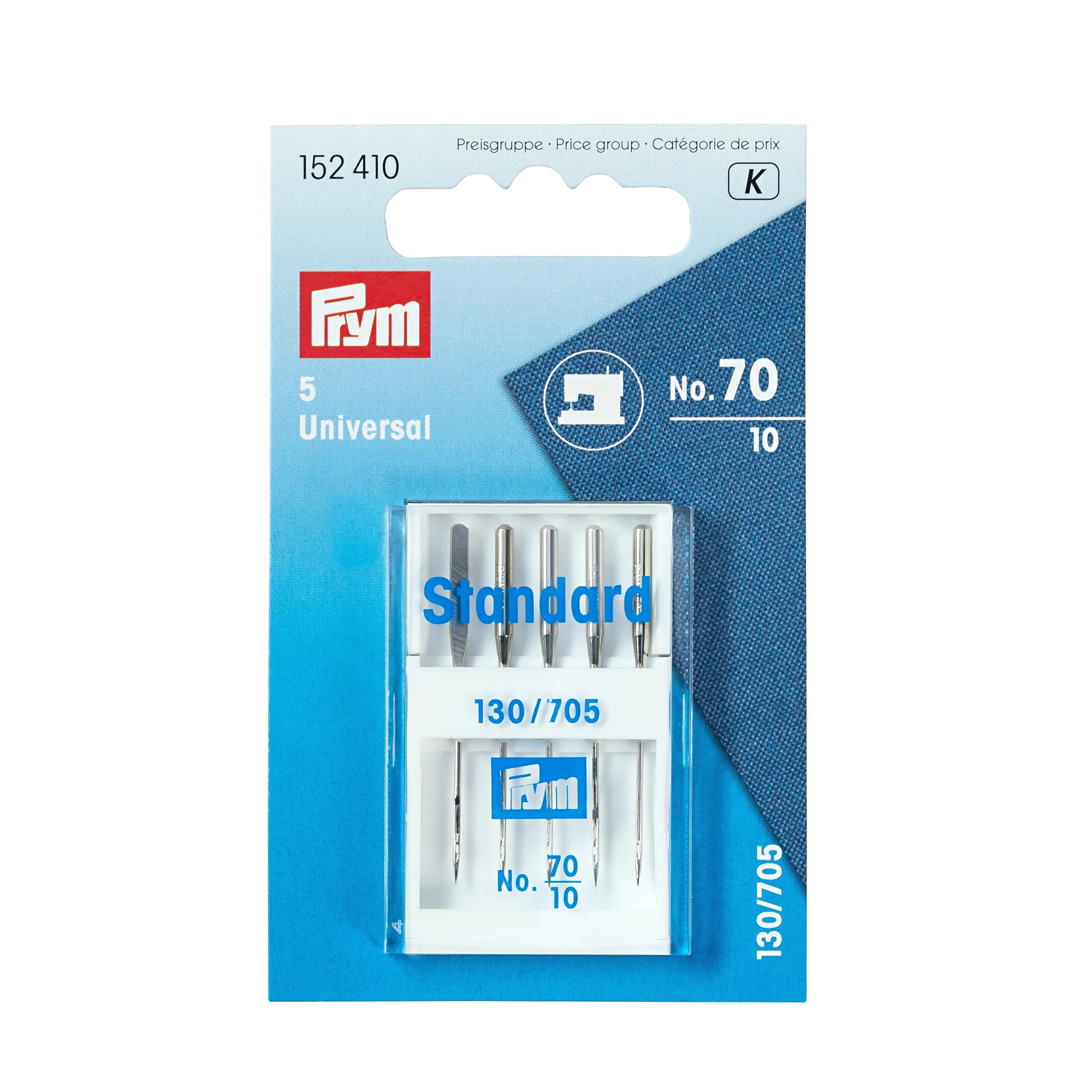 Prym Silver - Universal (70-10) Sewing Machine Needles - 1 Unit