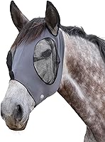 Vista 6 de WeatherBeeta Deluxe Stretch Bug Eye Saver con orejas, cazador/negro, completo