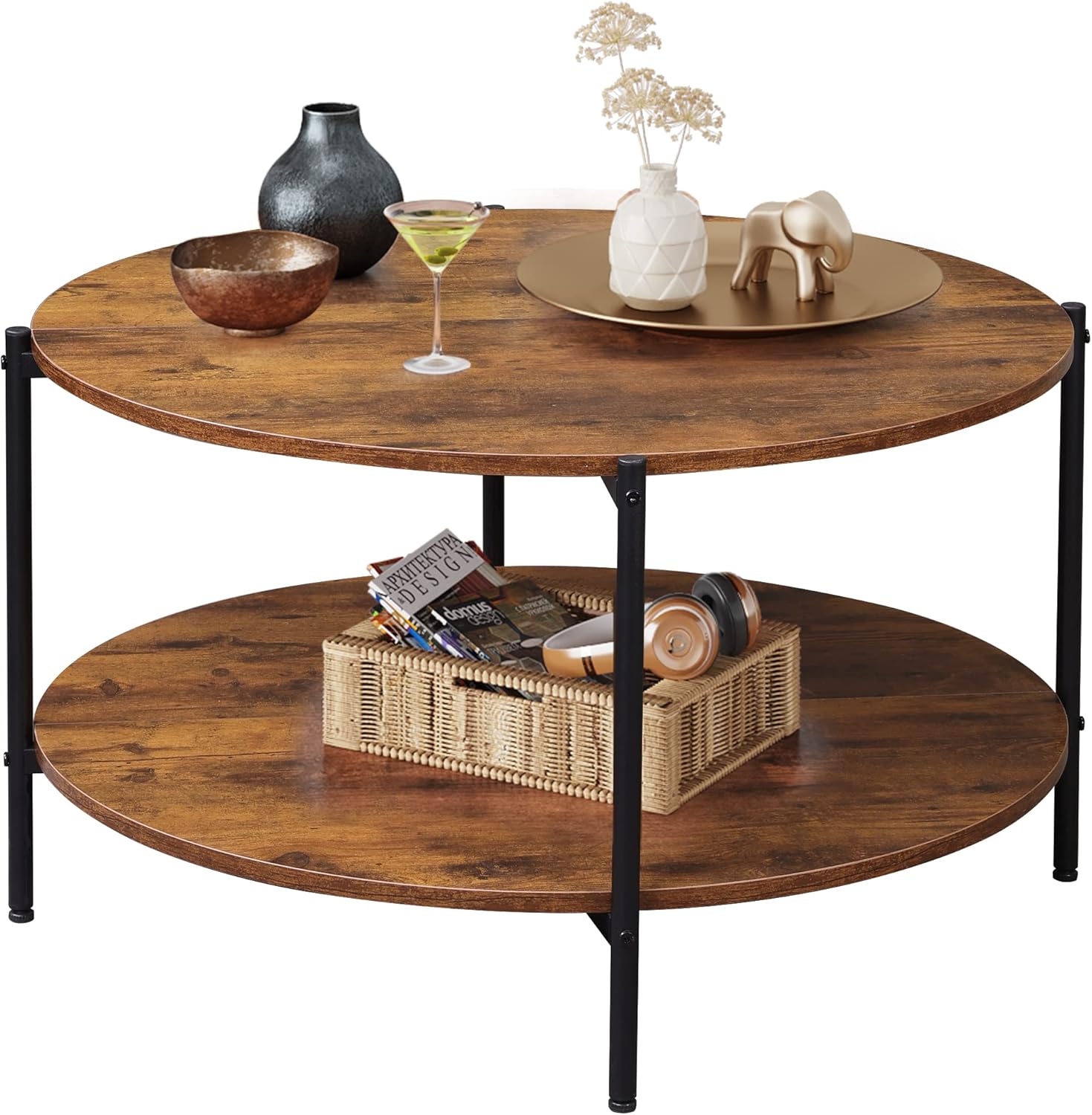 WLIVE Round Coffee Table