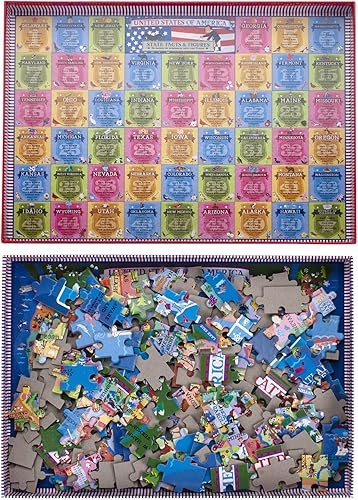 Miniatura 4 de Rompecabezas de 200 piezas de mapa de Estados Unidos para niños de 4 a 8 años, rompecabezas de mapa de Estados Unidos para niños y mayores, juguetes