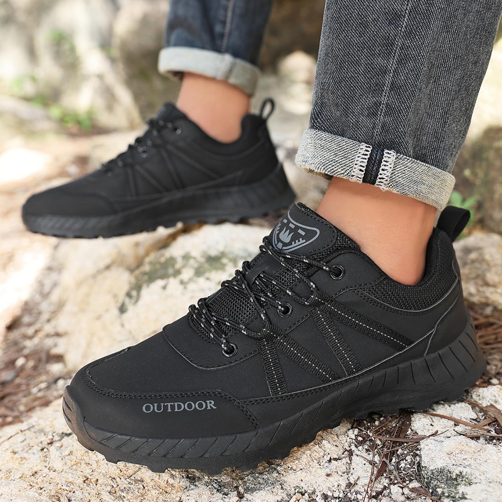 Wodoodporne buty trekkingowe męskie trampki do chodzenia szlakach