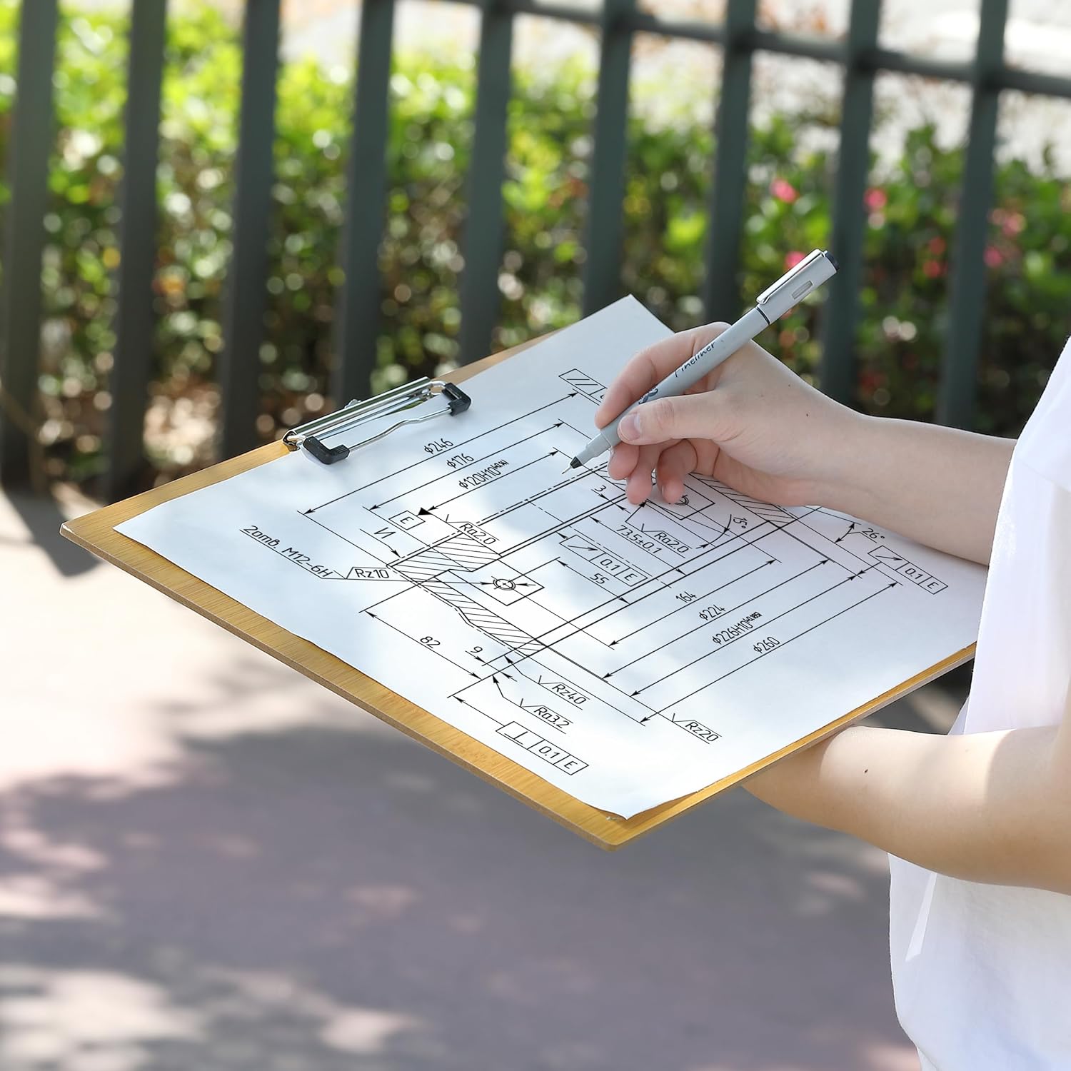 Mr. Pen - Extra Large Wooden Art Clipboard, 11.5x17 Inches, Horizontal Landscape