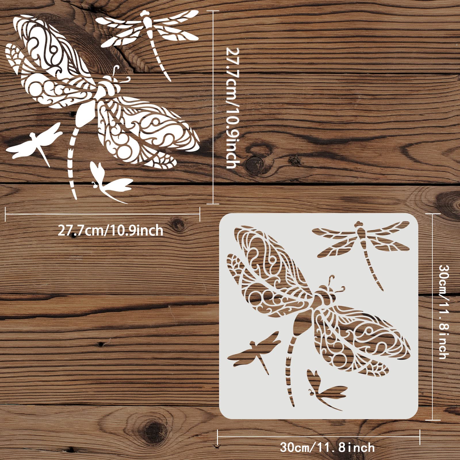 Dragonfly Primitive Stencils For Signs STENCILS