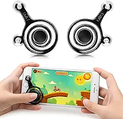 Mini Fling Joystick Analógico Duplo Para Celular - Controle Com Dupla Ventosa Portátil Para Smartphone, Precisão em Jogos Mobile, Compatível com Android e iOS