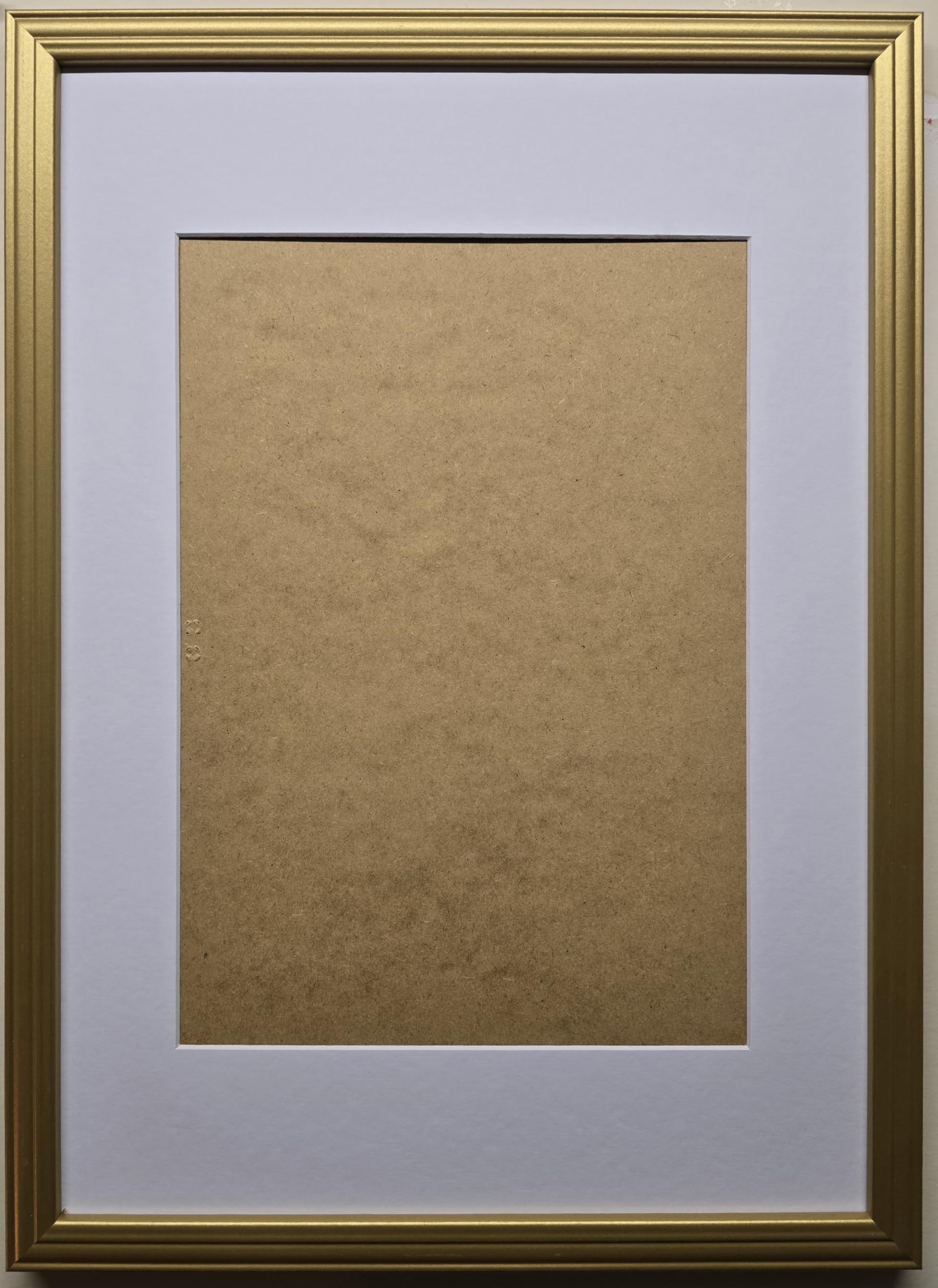 Gold Frame With White Mount/Black Mount 1300 Microns White Core (White mount, 30" X 20" Frame Size A2 Picture Size)