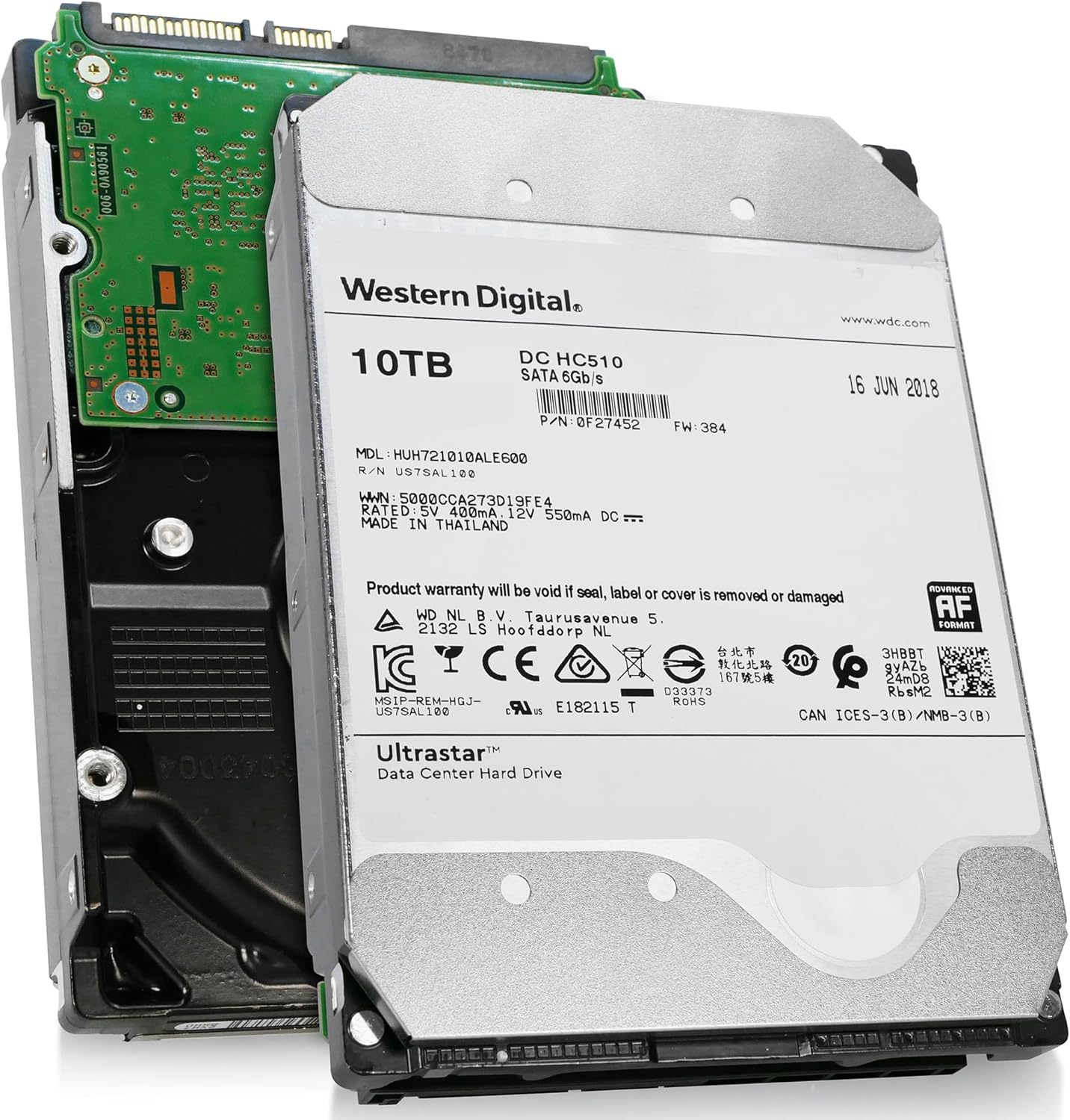 HGST UltraStar HE10 | Huh721010Ale600 (0F27452) | 전원 비활성화 | 10TB SATA 6.0Gb/s 7200 RPM 256MB 캐시 3.5in HDD | 512e | Enterprise 하드 드라이브(갱신)