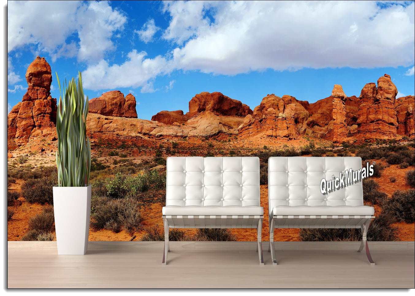 Canyonlands Peel & Stick HUGE CANVAS Wall Mural (10 1/2 Feet Wide x 8 Feet High)