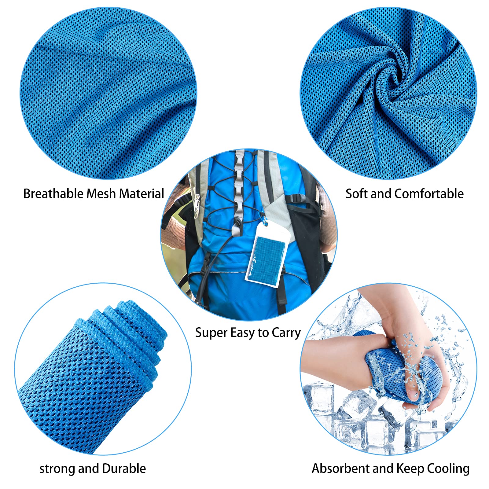Huifengjie Kühlendes Handtuch, 30 x 100cm Kühltuch Cool Towel Cool Down Huifengjie Kühlendes Handtuch, 30 x 100cm Kühltuch Cool Towel Cool Down