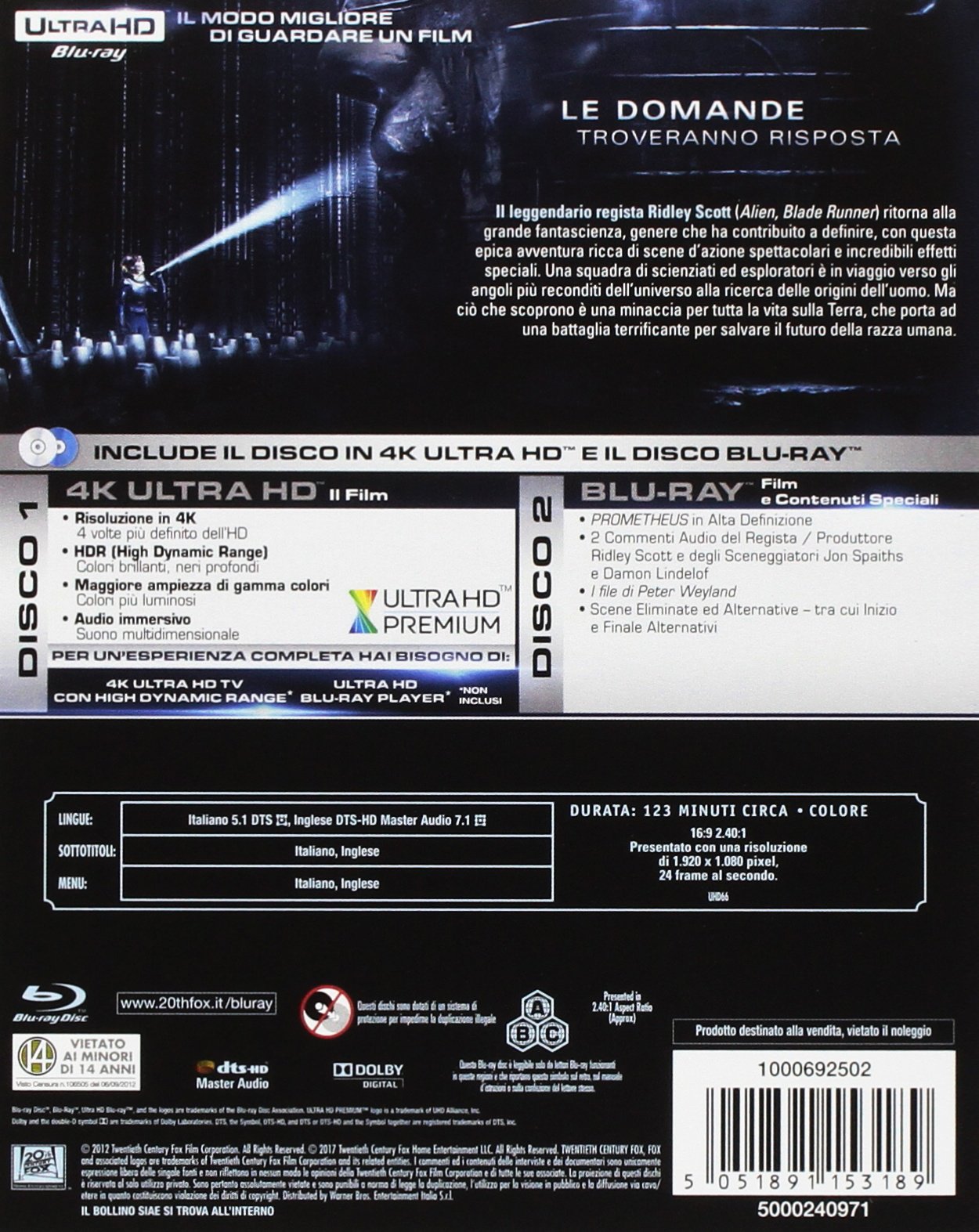 Prometheus (4K Ultra-HD+Br)