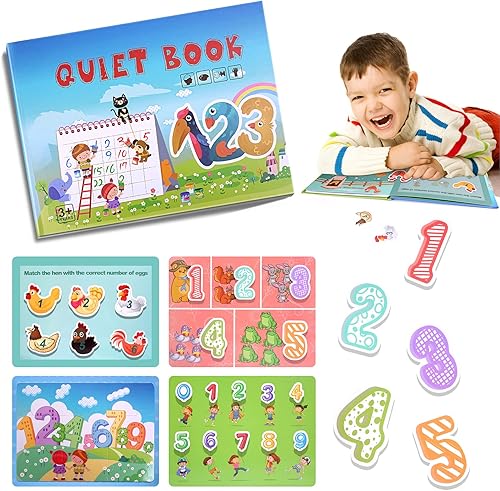 Libro ocupado para niños pequeños de 1 a 3 años libro Montessori ocupado de actividades preescolares libros silenciosos para niños pequeños libro de