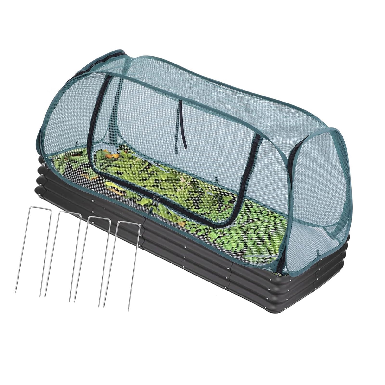 Constant Garden Protect with Reinforced Frame and Fly Networking for Vegetables Posies and Containered Bushes Plant Protect for Hoisted Mattresses