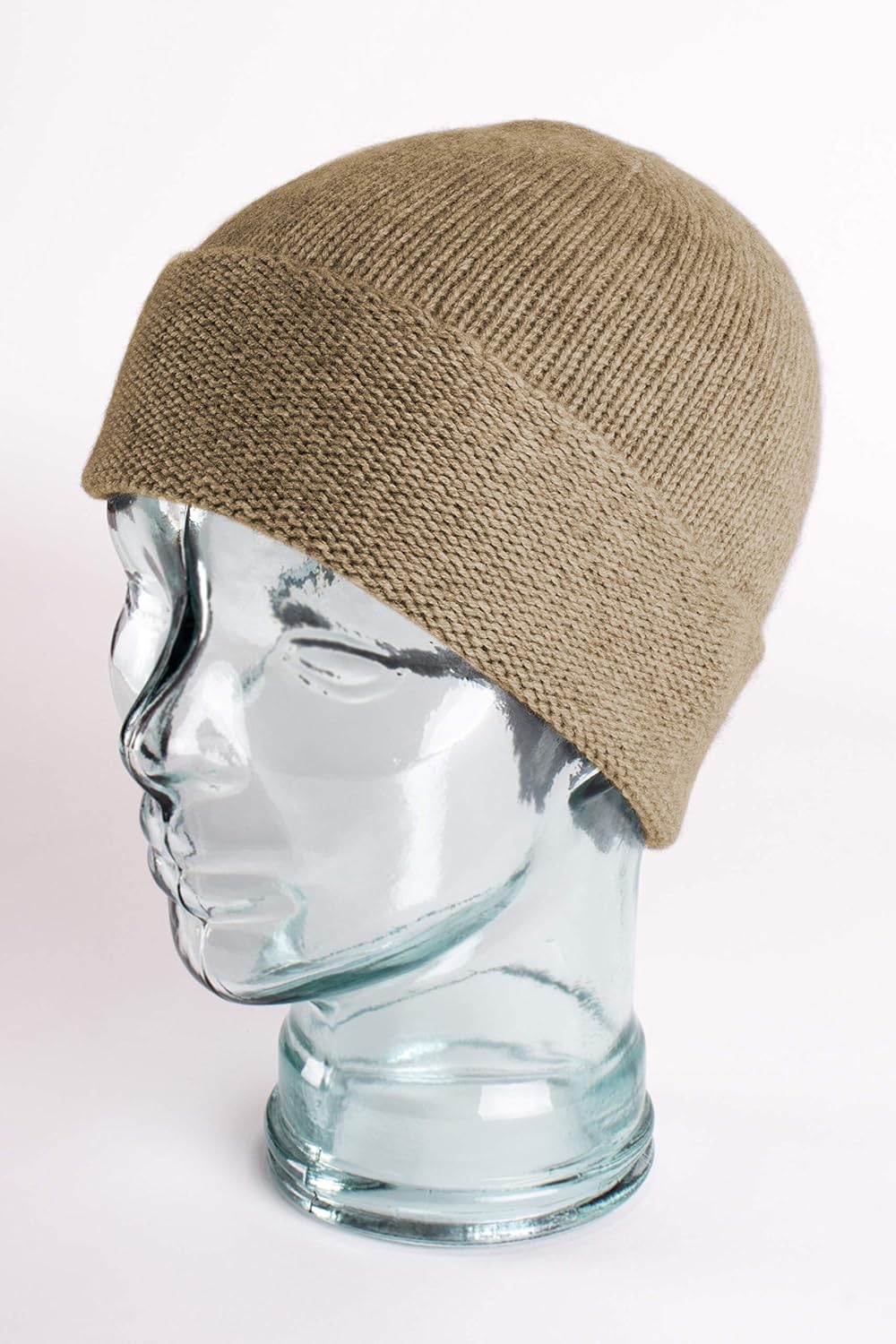 Shorts of Hawick Men's 100% Cashmere Beanie Hat - Dark Natural - Made in Scotland by Love Cashmere - Image 3
